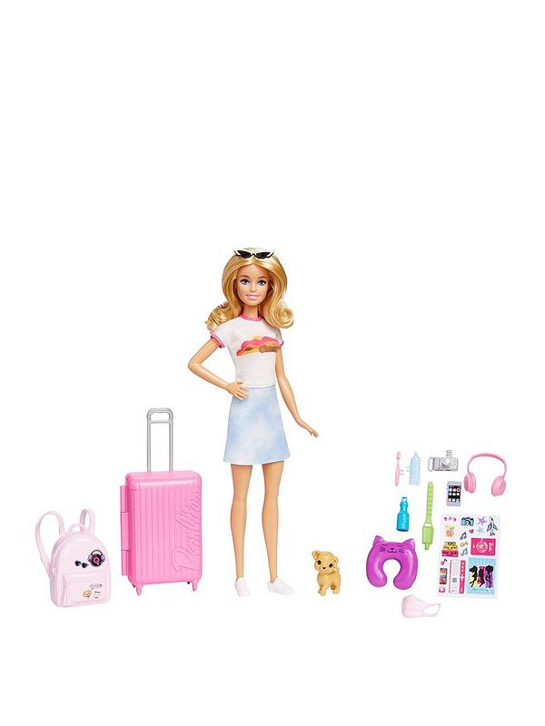 Image 1 of 6 of Barbie Malibu Travel Doll &amp; Accessories
