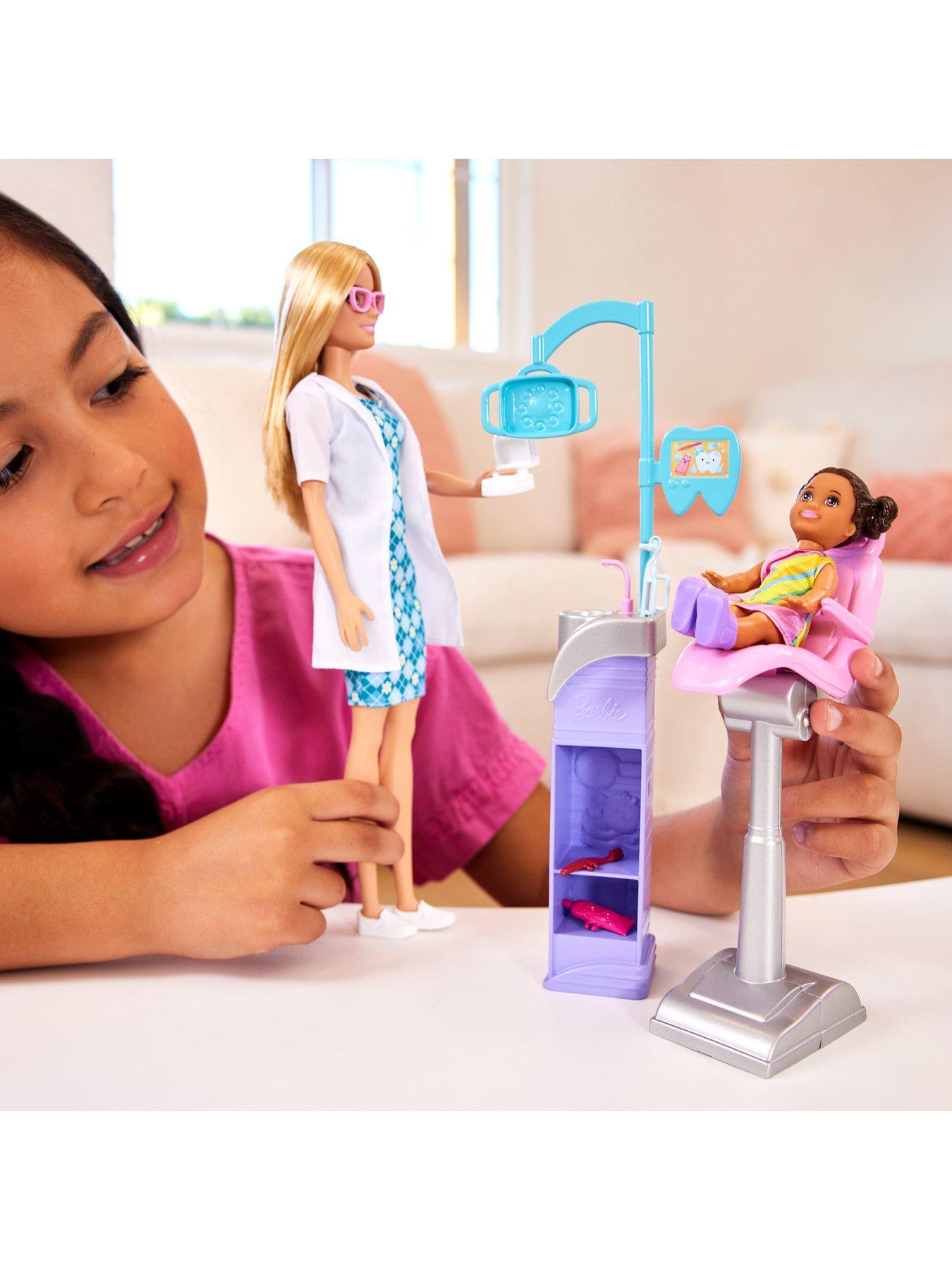 Barbie Careers Dentist Doll Playset & Accessories | Very.co.uk