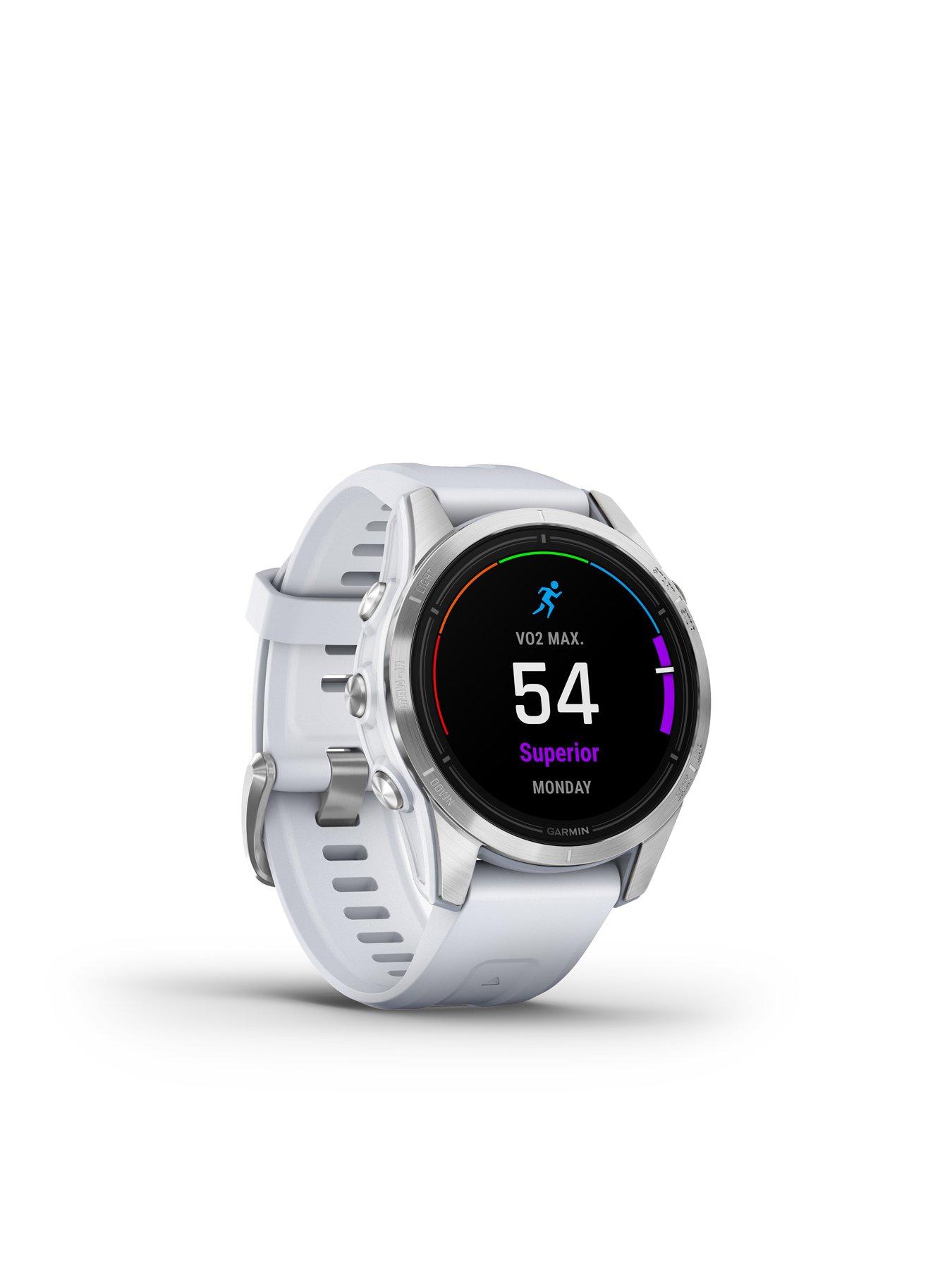 Image 6 of 6 of Garmin Epix Pro 42mm, Stainless Steel, White Stone Band