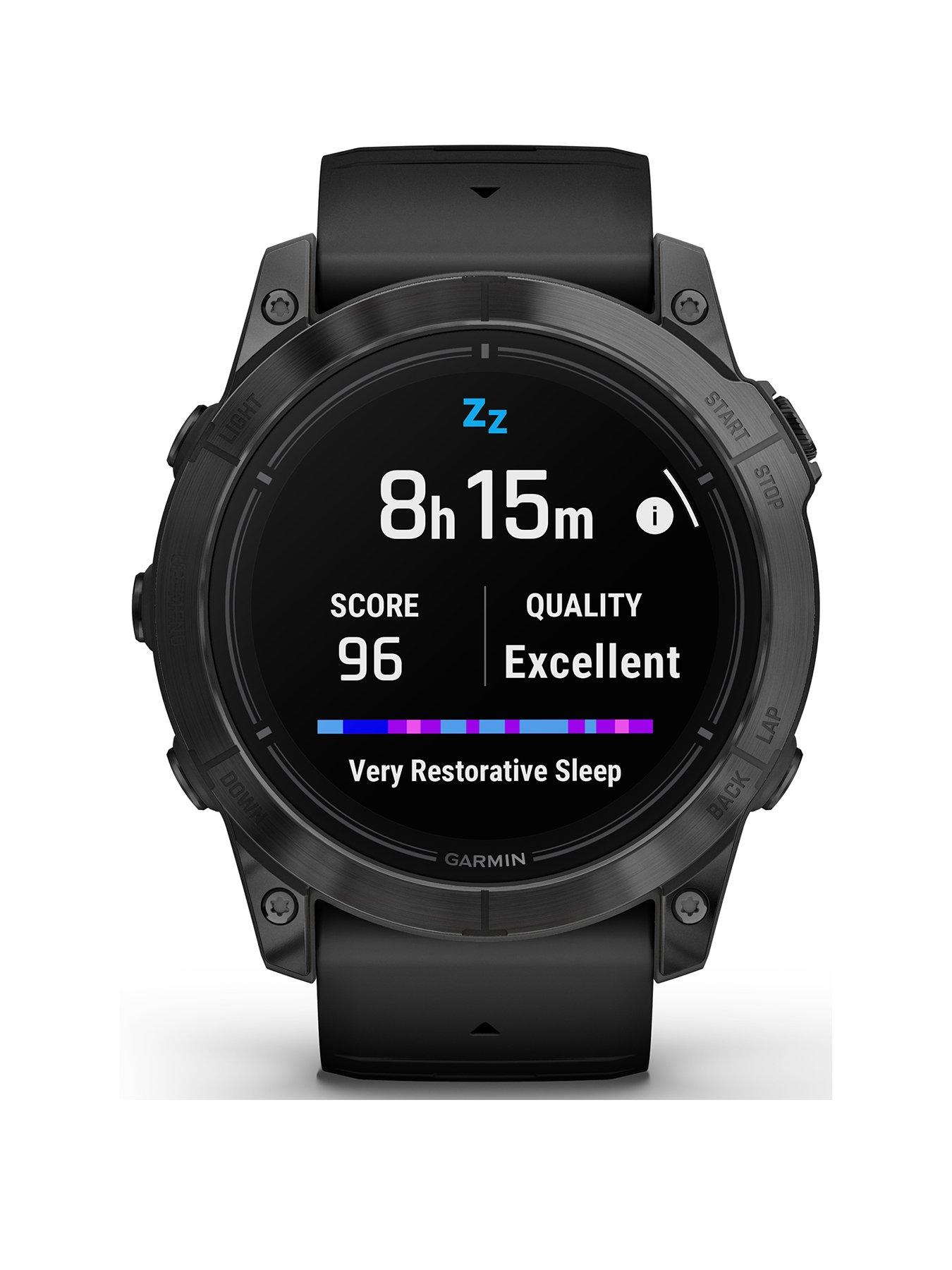 Garmin Fenix 7 Pro Smartwatch - Slate Grey Stainless Steel, Black
