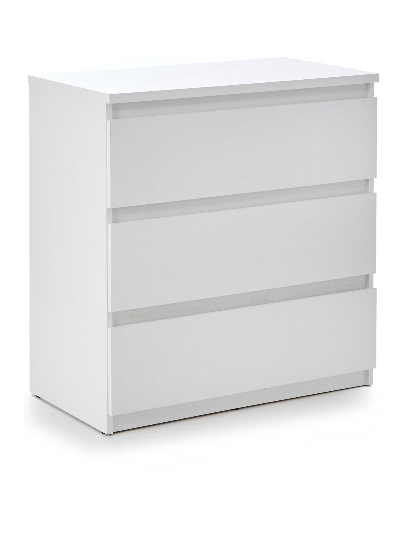 Image 3 of 7 of Very Home Lisson 3 Drawer Chest - White&nbsp;- FSC&reg; Certified