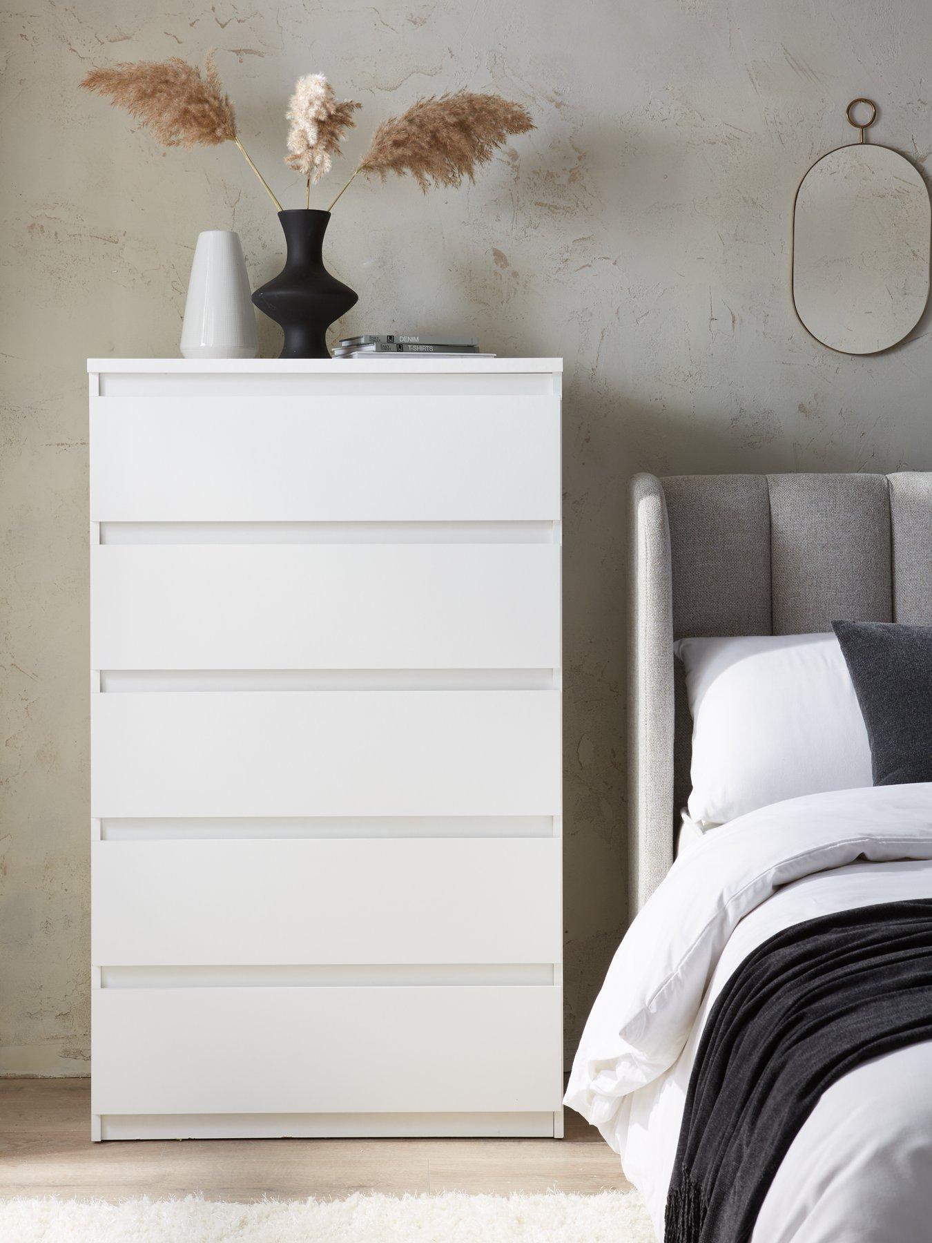 undefined Lisson 5 Drawer Chest - White - FSC® Certified