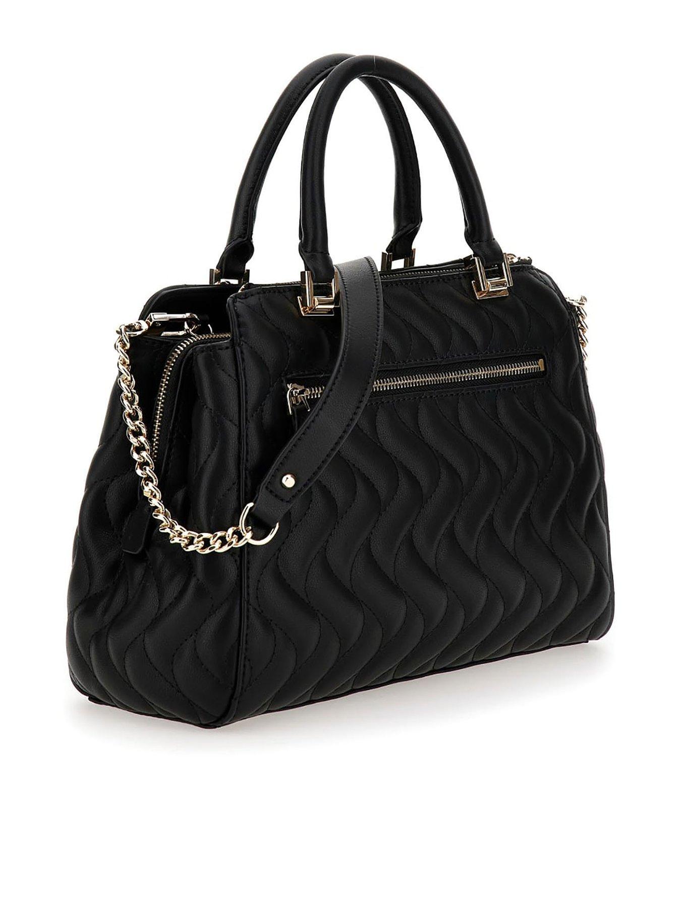 Guess Eco Mai Society Satchel - Black | very.co.uk