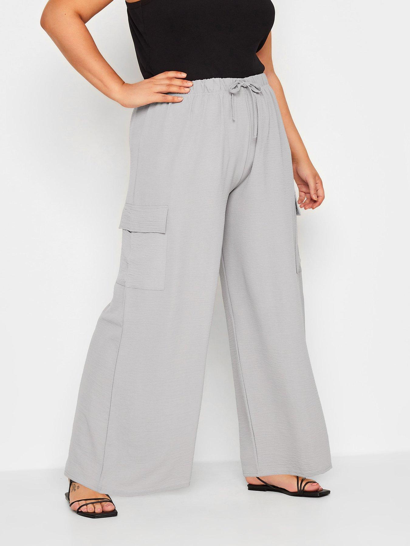 Gray wide 2024 leg pants