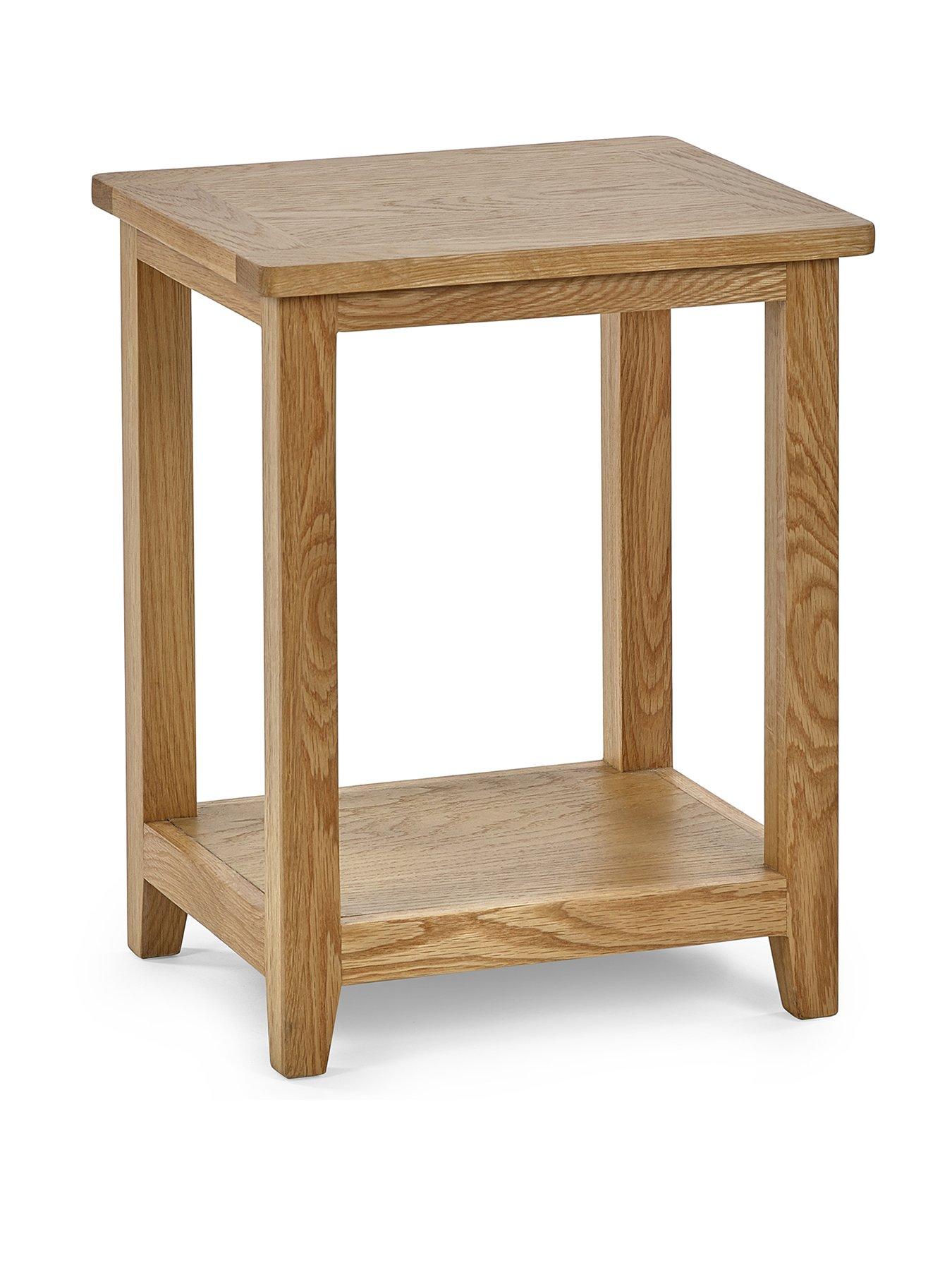 Image 3 of 4 of Julian Bowen Mallory Ready Assembled Solid Oak/Oak Veneer Lamp Table - FSC&reg; Certified