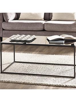 Product photograph of Julian Bowen Chicago Coffee Table - Black from very.co.uk