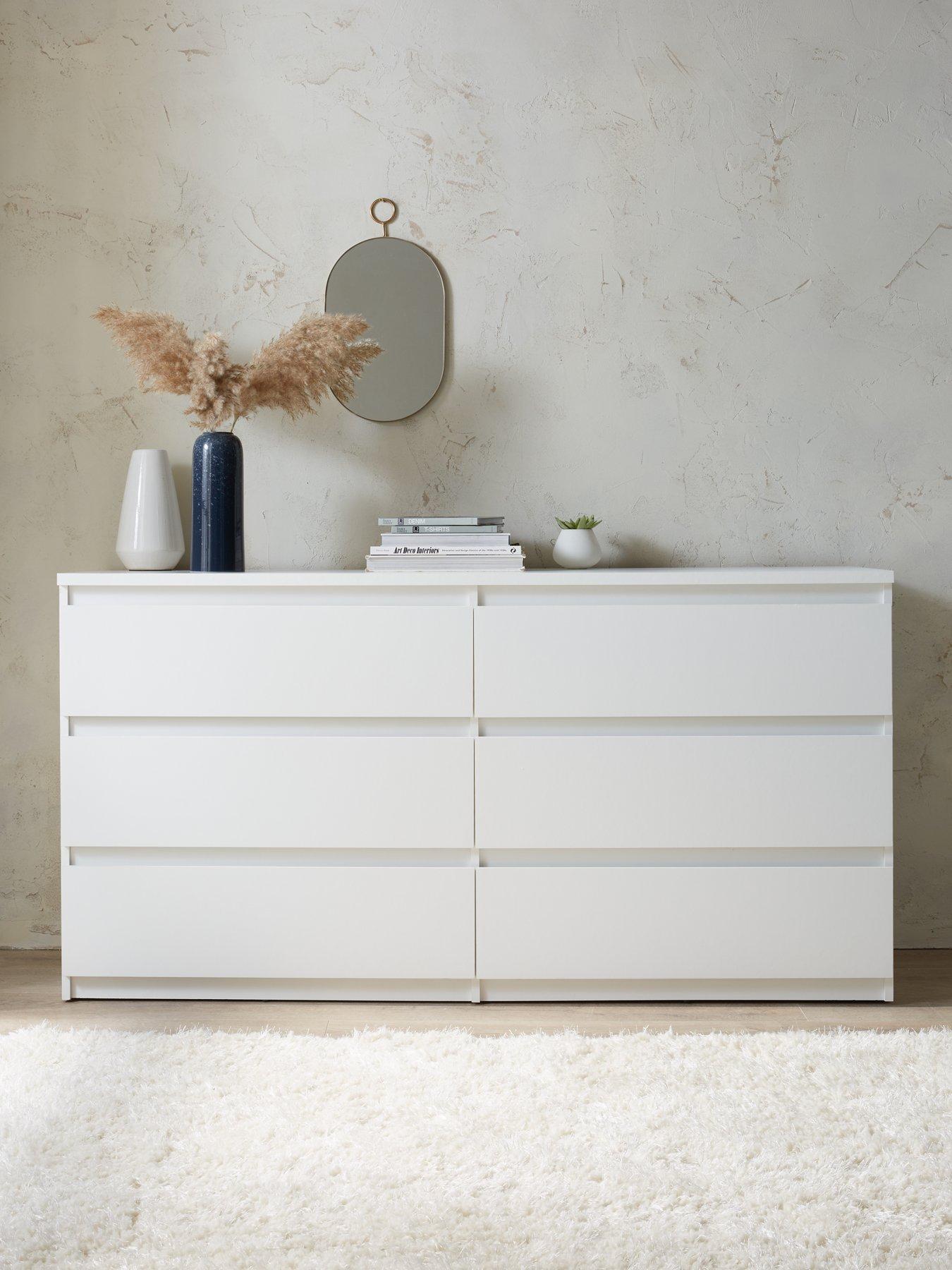 Chest of deals drawers 6 white