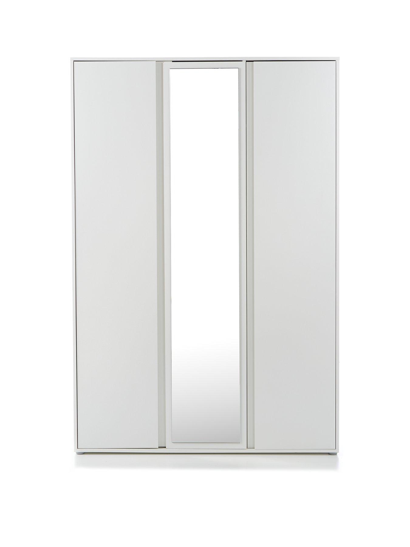 Image 2 of 7 of Very Home Lisson 3 Door Mirrored Wardrobe - White&nbsp;- FSC&reg; Certified