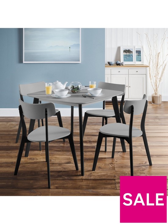 front image of julian-bowen-casa-set-of-4-dining-chairs-grey