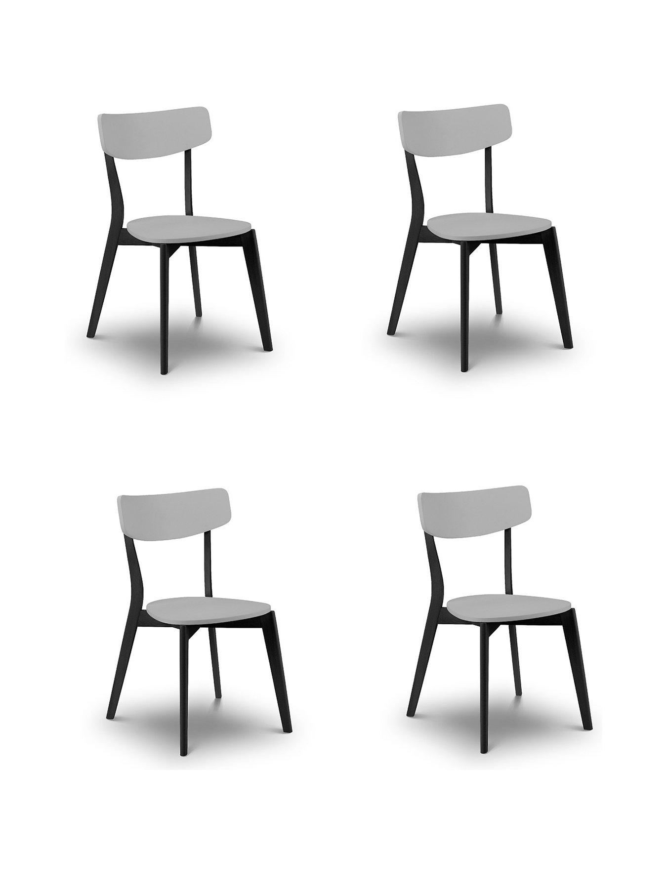 Image 2 of 3 of Julian Bowen Casa Set of 4 Dining Chairs - Grey
