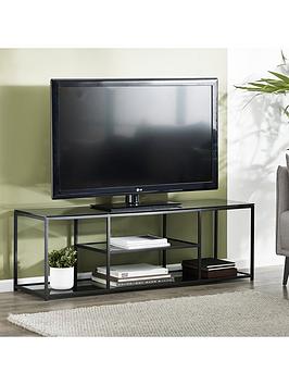 Product photograph of Julian Bowen Chicago Tv Unit - Black from very.co.uk