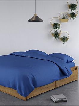 Product photograph of Panda London 100 Bamboo Duvet Cover - Navy from very.co.uk