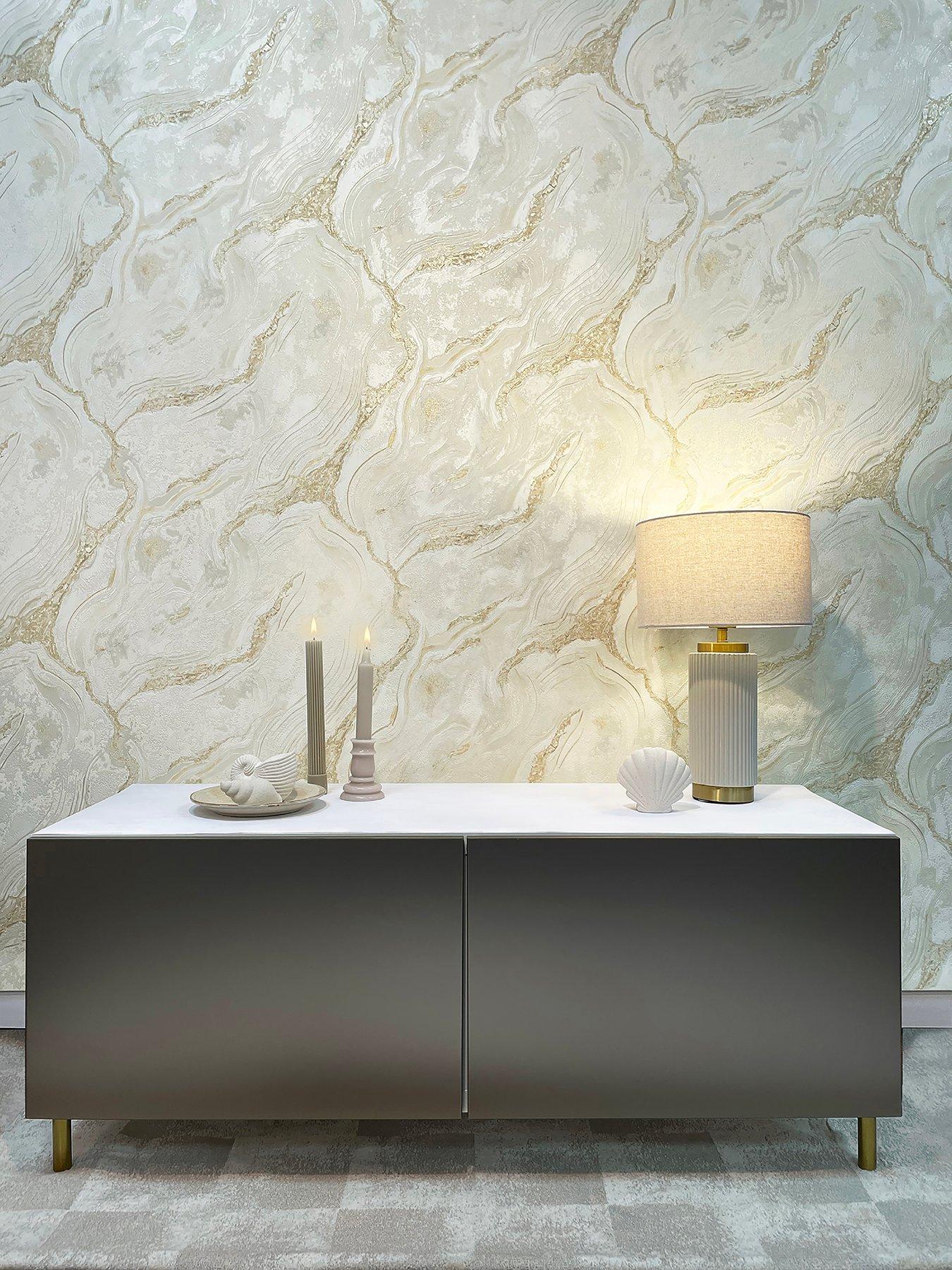 Rasch Palmetto Agate Wallpaper - Natural | very.co.uk