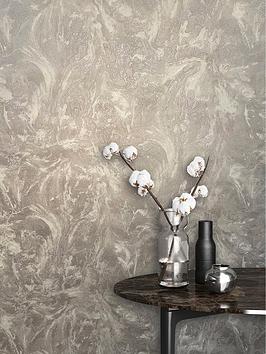 Product photograph of Rasch Sienna Marble Wallpaper - Grey from very.co.uk