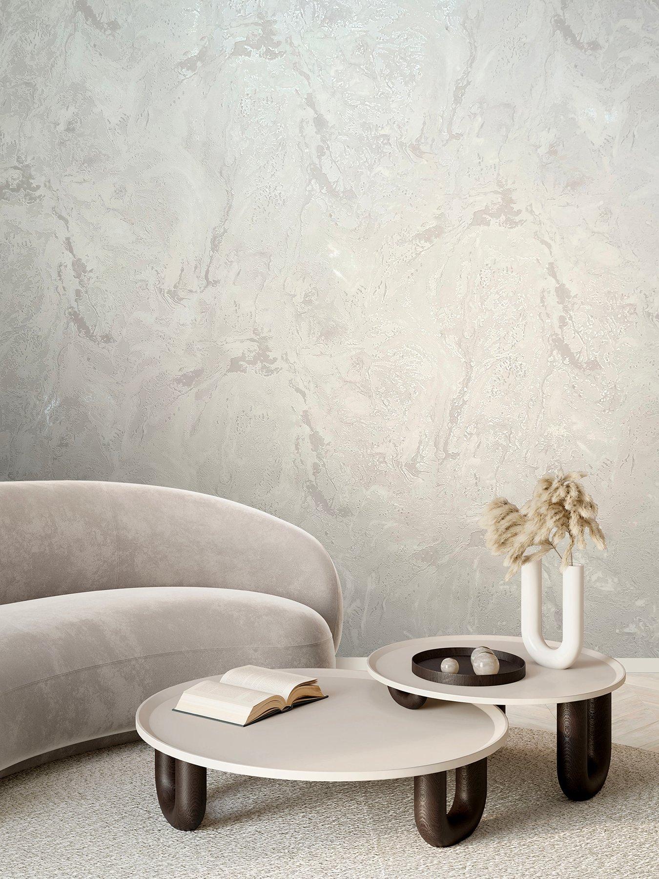 Image 1 of 3 of Rasch Sienna Marble&nbsp;Wallpaper - Pearl