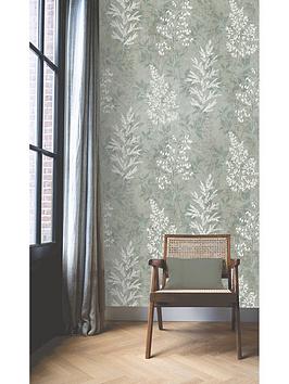 Product photograph of Rasch Dimension Garden Wallpaper - Sage from very.co.uk