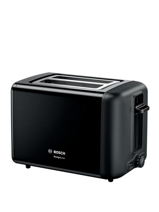 front image of bosch-design-line-toaster-black