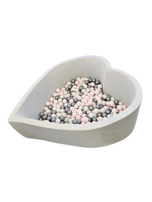 Image 1 of 3 of undefined Smart Set Big Heart Ball Pit - Pink with 400 Balls - 6 cm