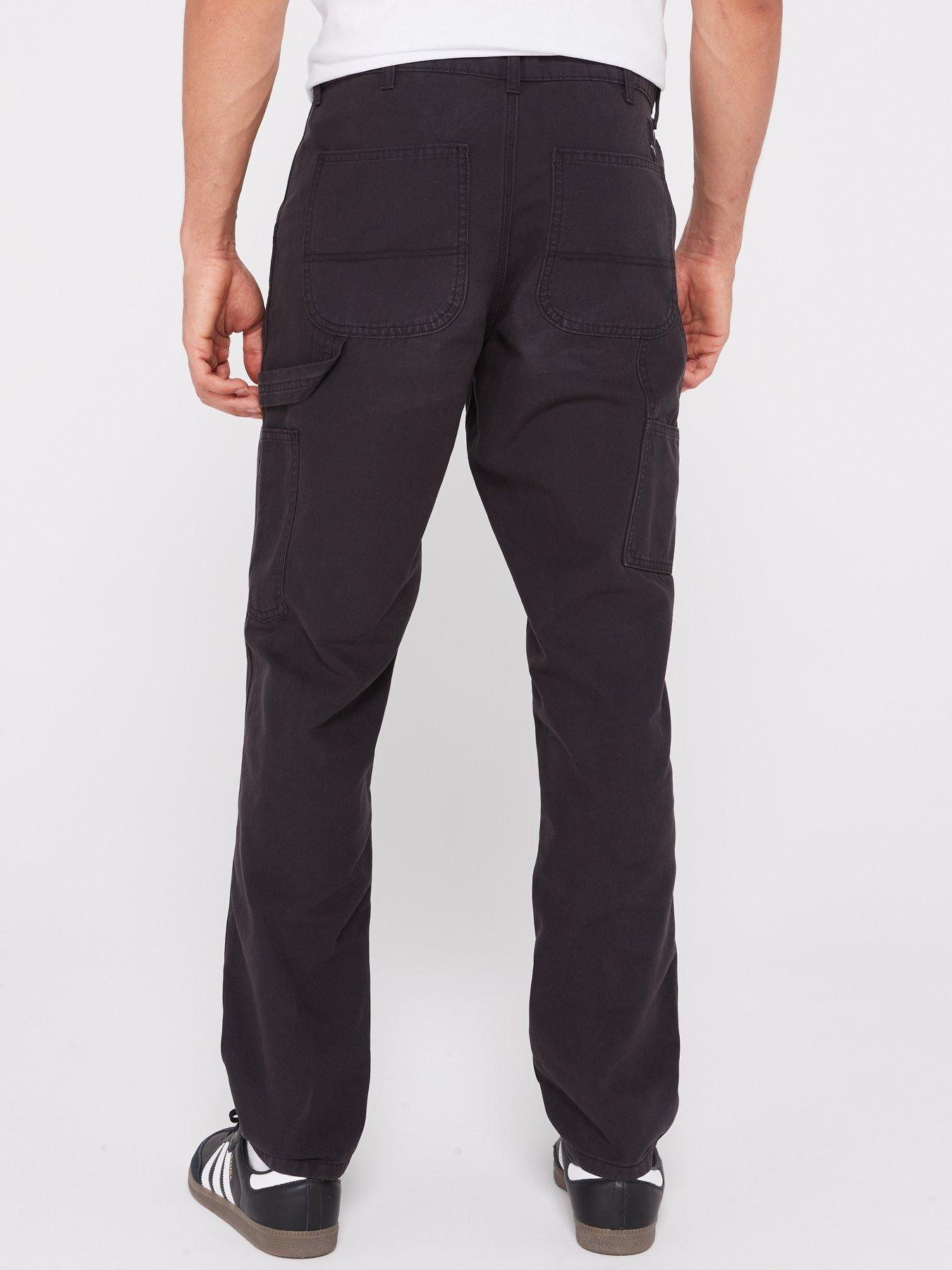 Jack and Jones Men's Slim Fit Cargo Pants with 6 Pockets black