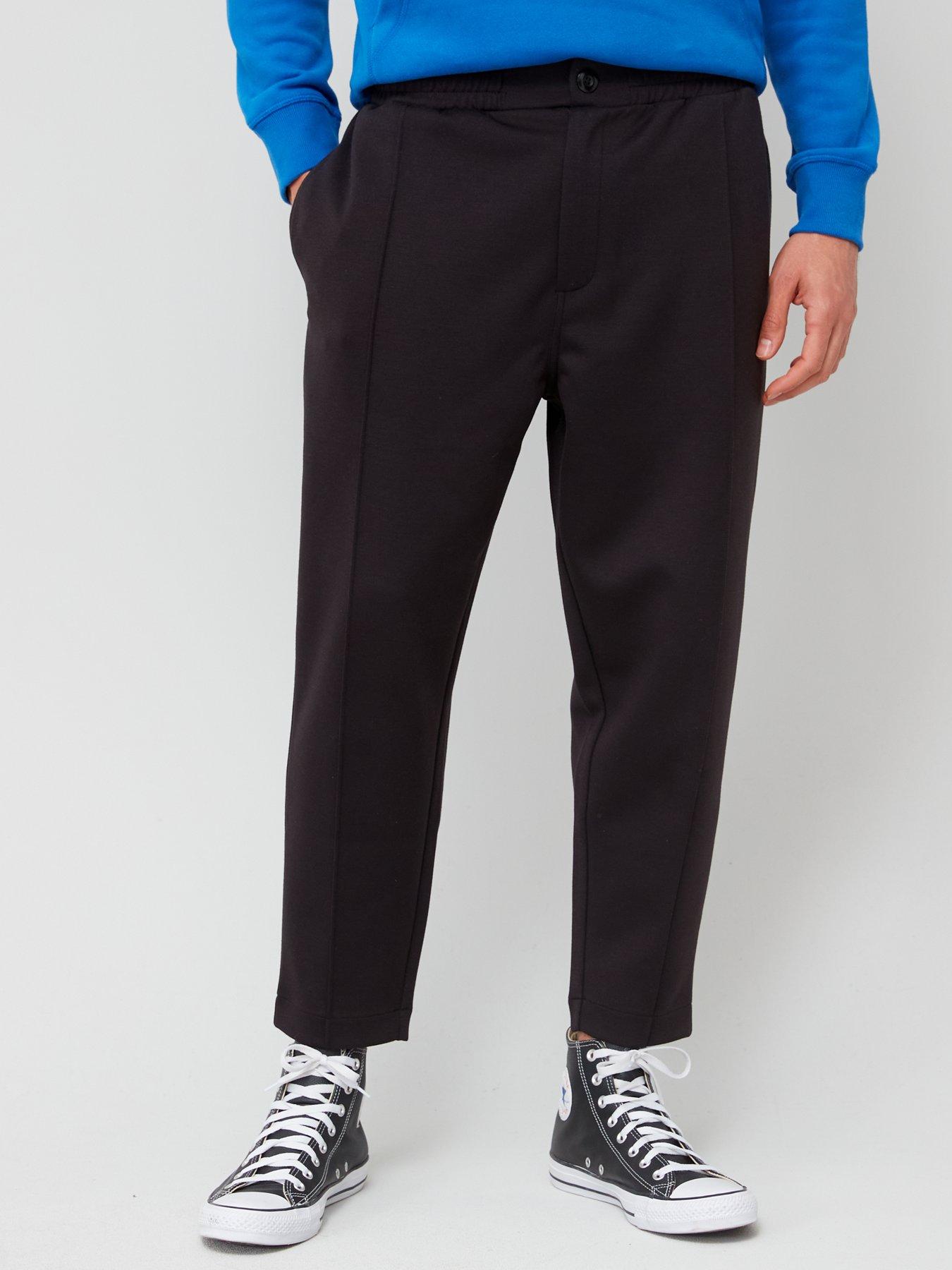 Jack and jones black joggers deals