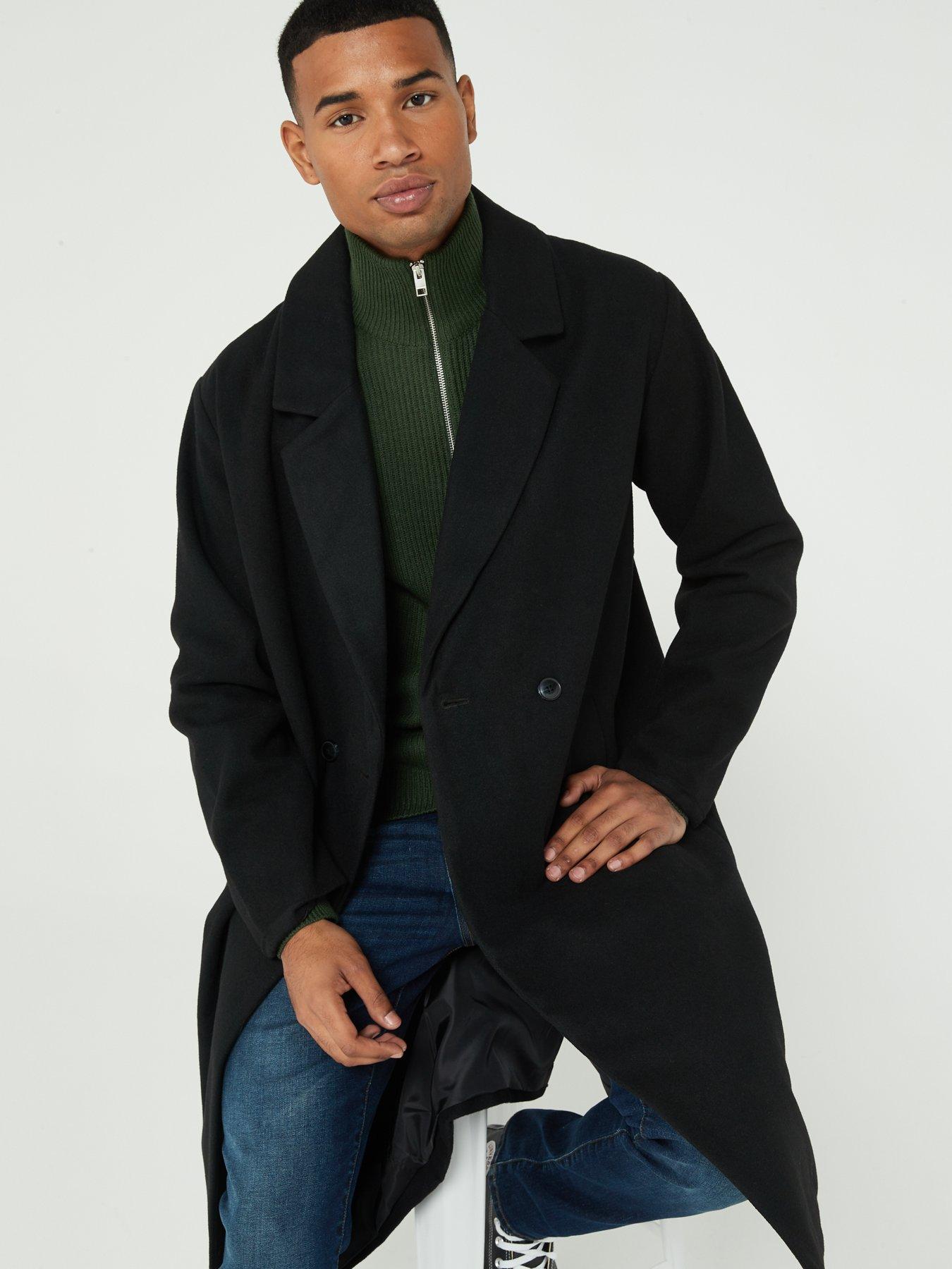 Jack and jones overcoat best sale