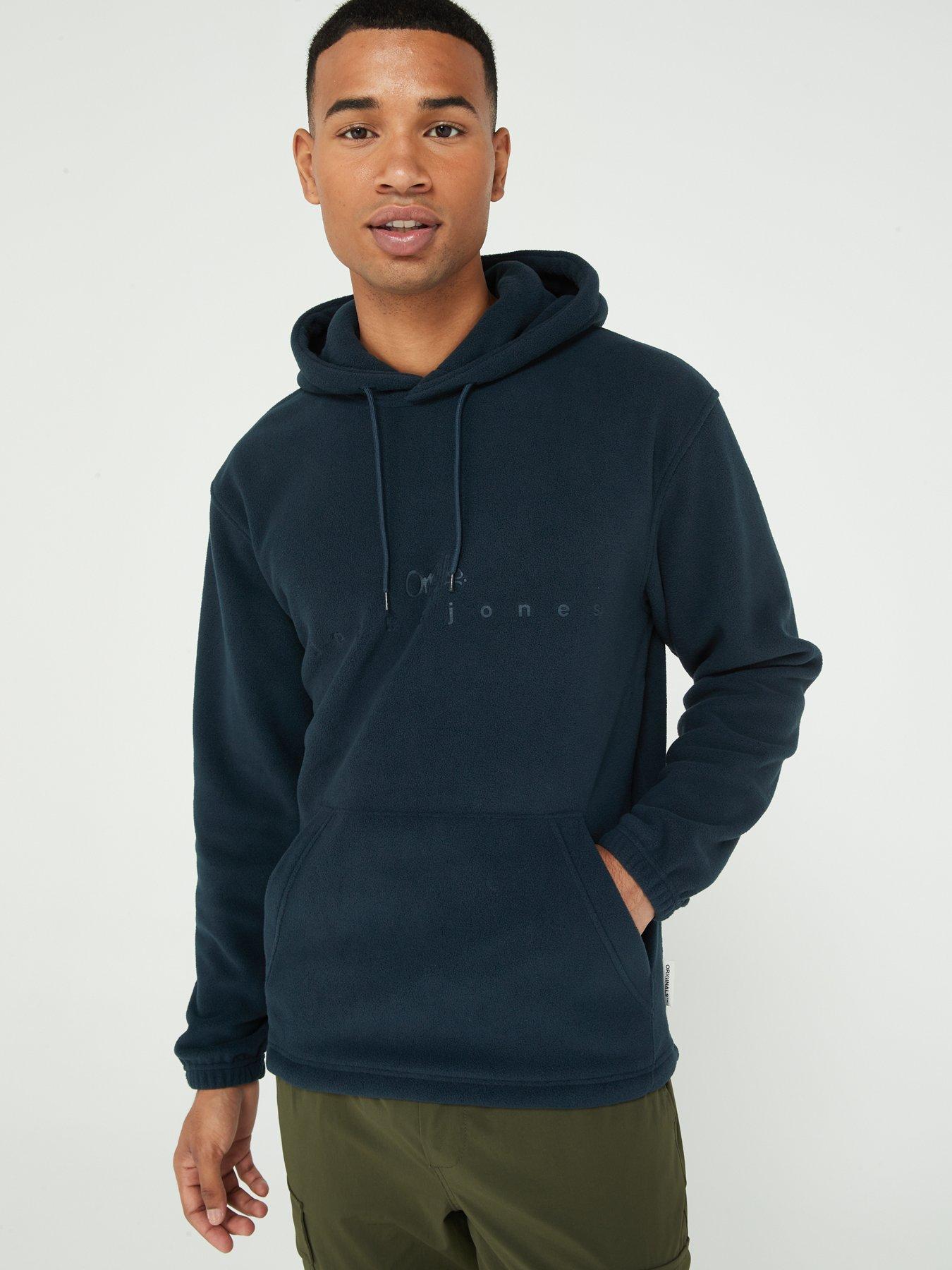 Jack jones navy hoodie sale