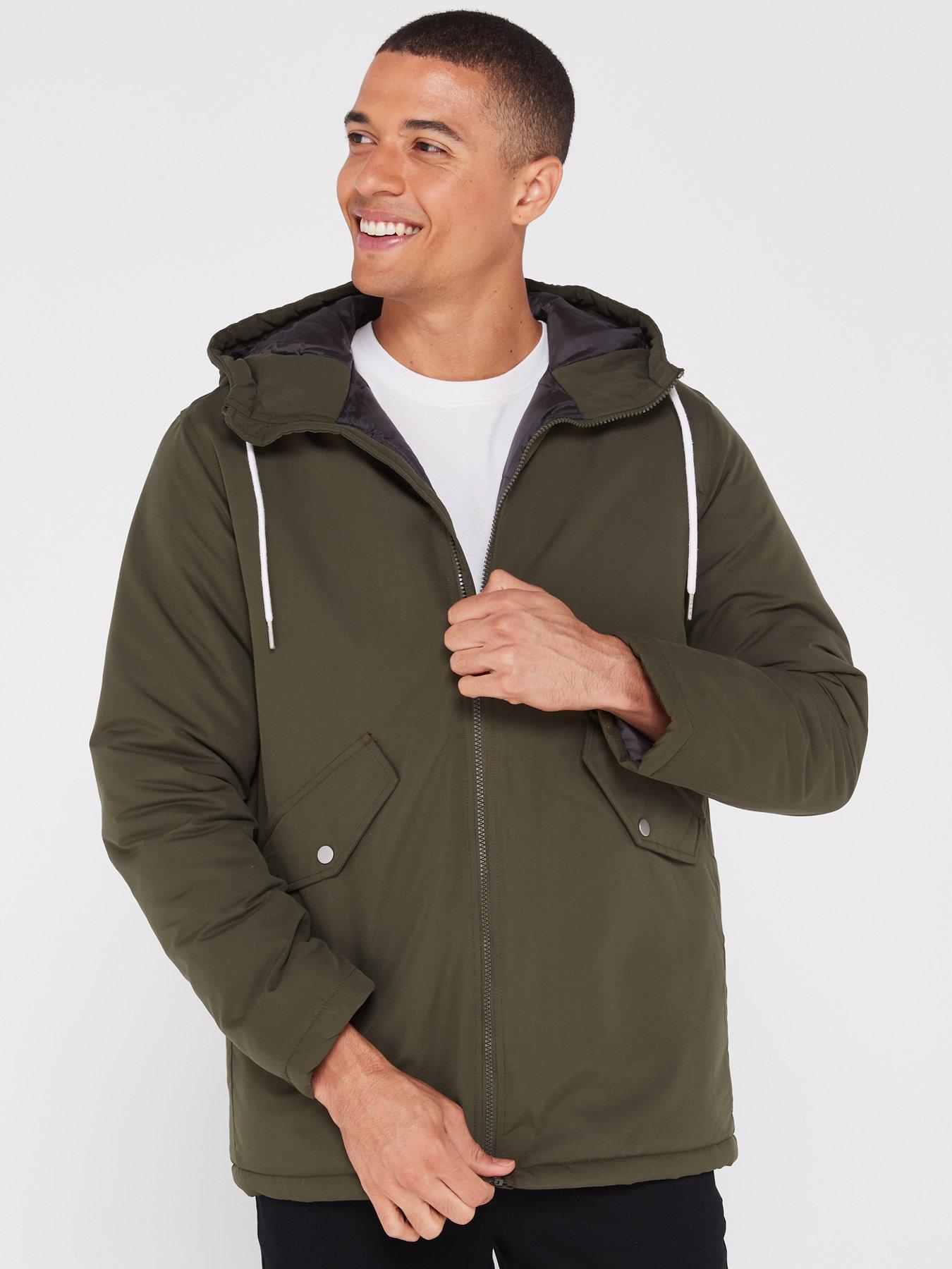 Jack Jones Loop Parka Jacket Green