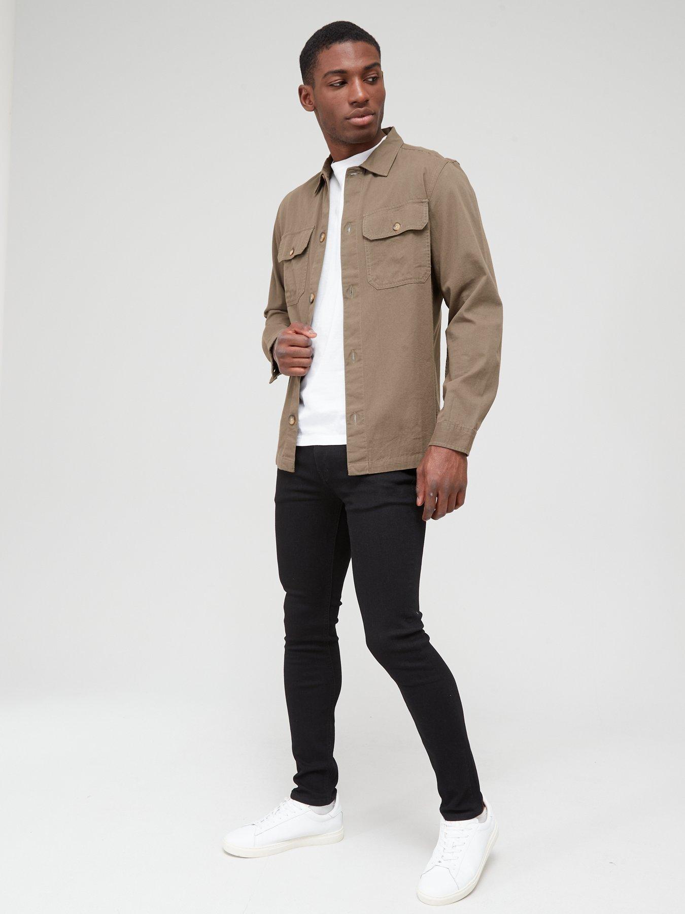 Image 5 of 5 of Jack & Jones Liam Skinny Fit Jeans - Black