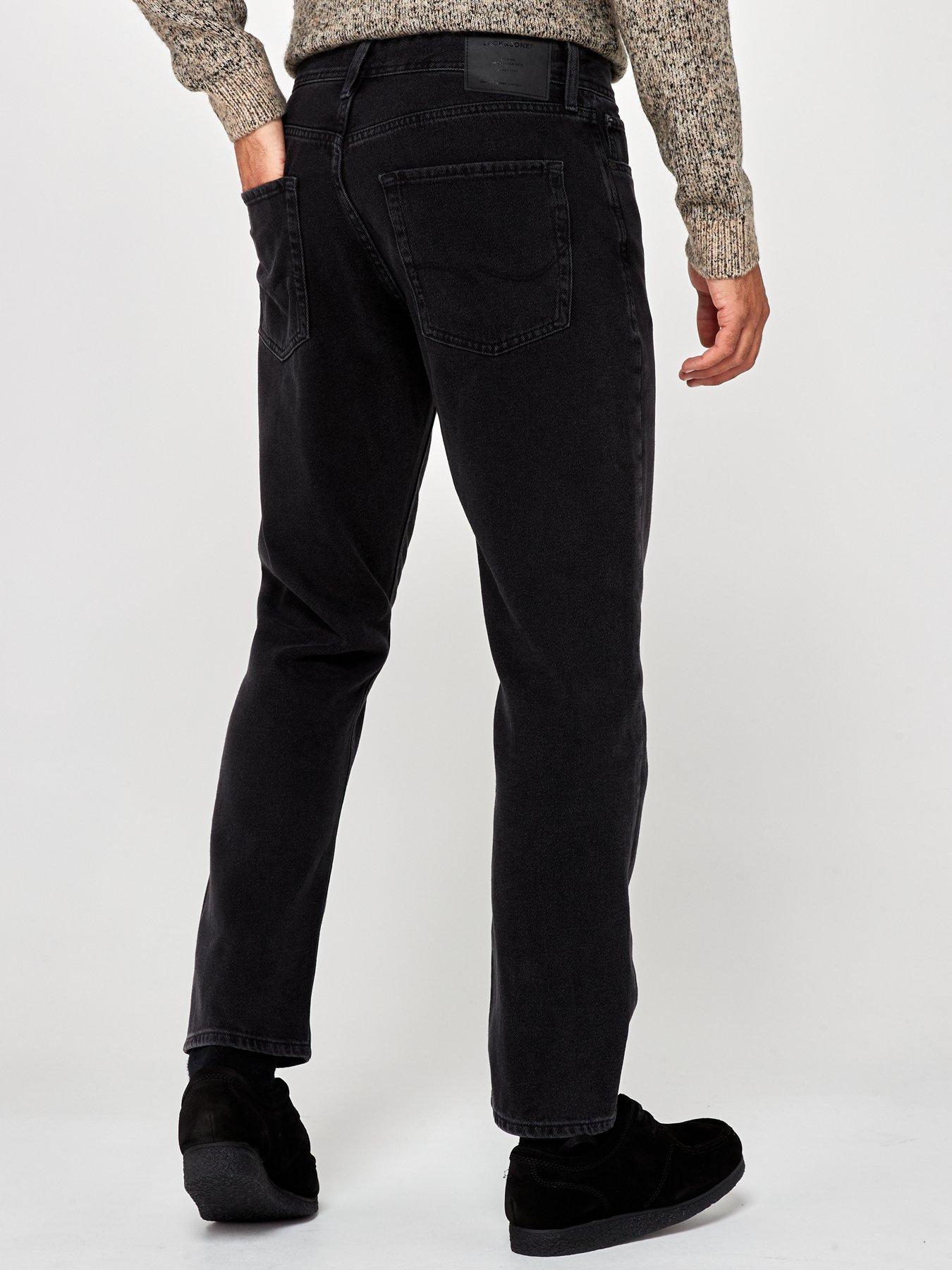 Image 2 of 4 of Jack & Jones Chris Relaxed Fit Jeans - Black