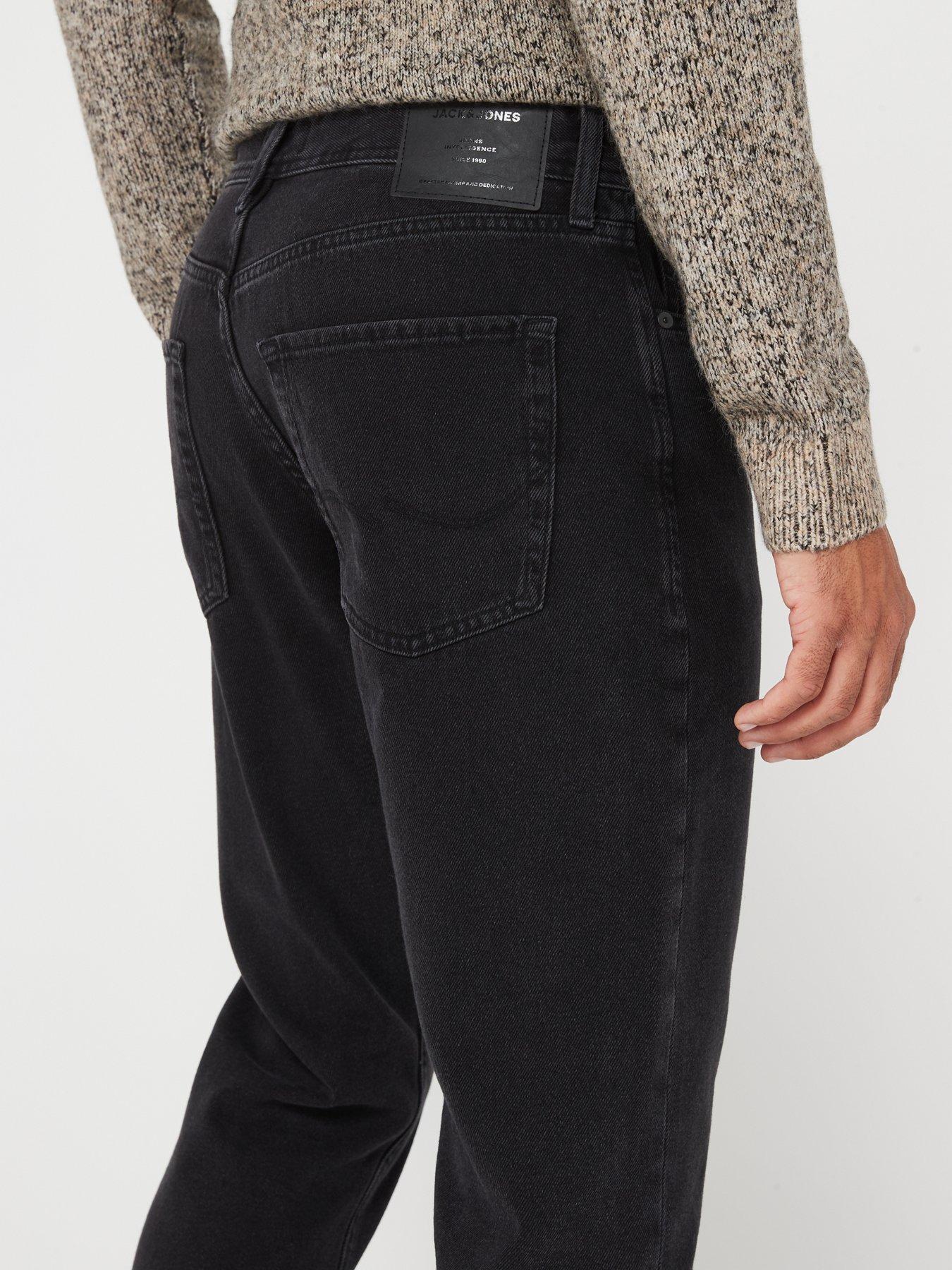 Image 4 of 4 of Jack & Jones Chris Relaxed Fit Jeans - Black