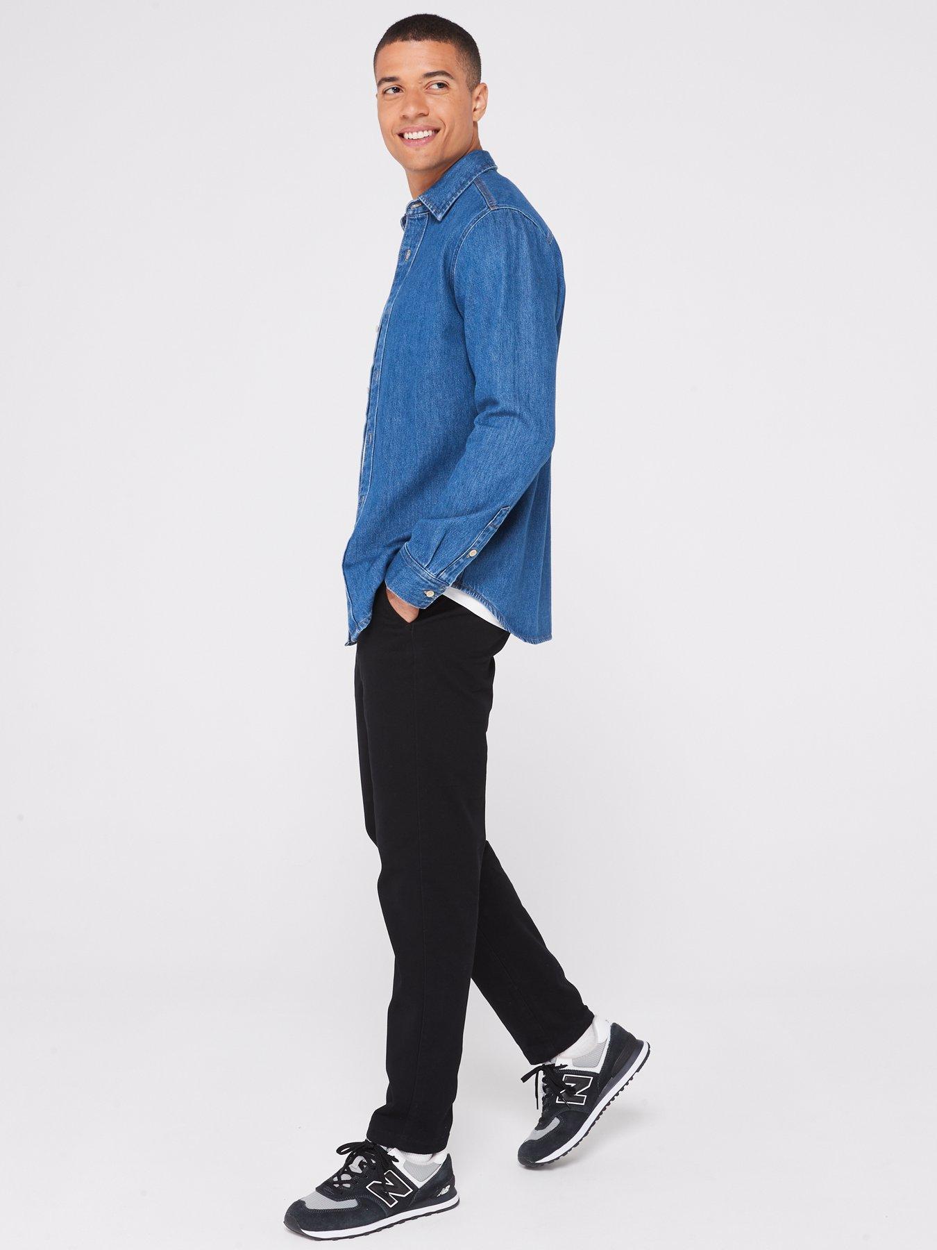 Jack & Jones Denim Shirt - Blue | very.co.uk