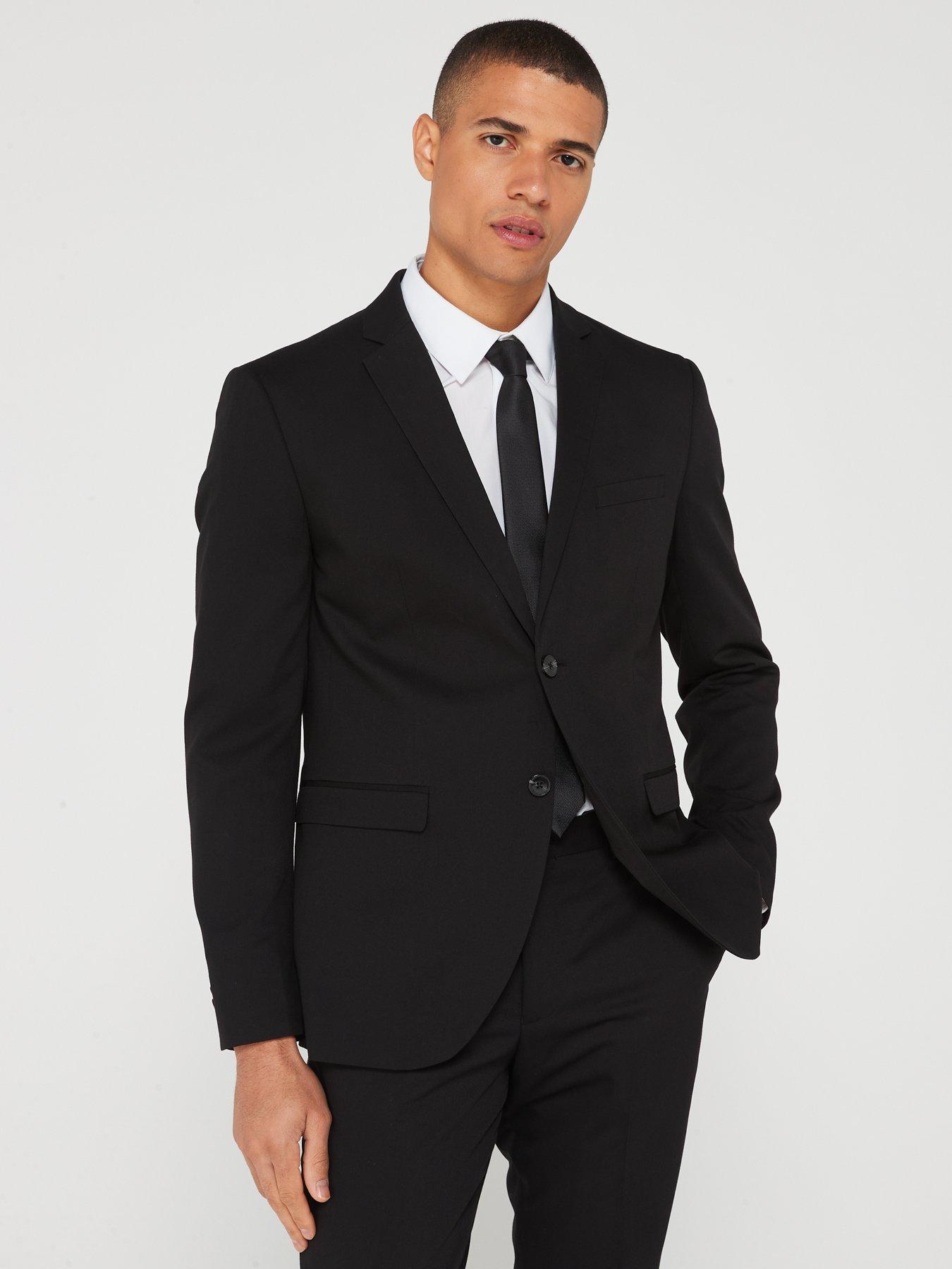 Image 3 of 6 of Jack & Jones Super Slim Fit Two Piece Suit - Black