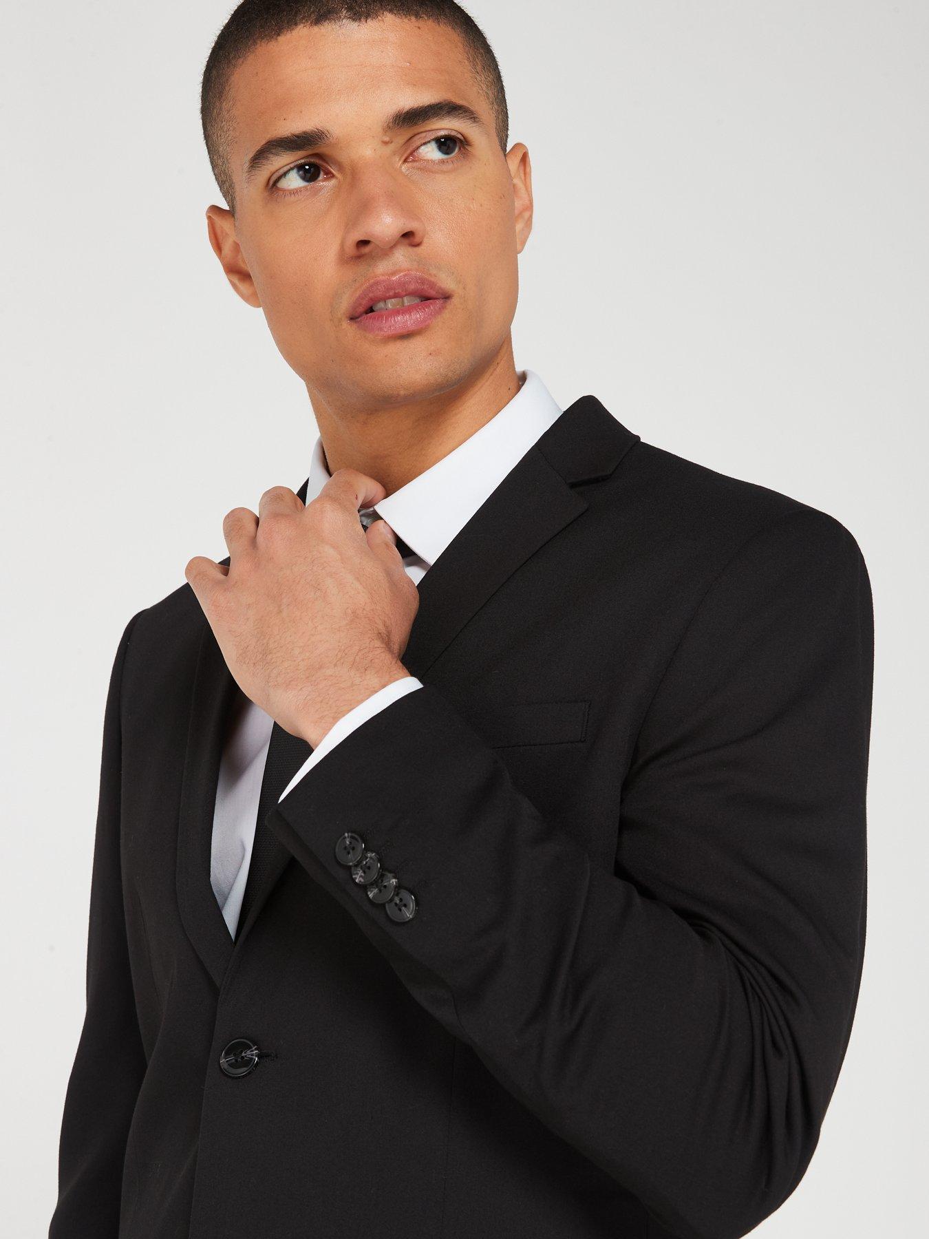 Image 4 of 6 of Jack & Jones Super Slim Fit Two Piece Suit - Black
