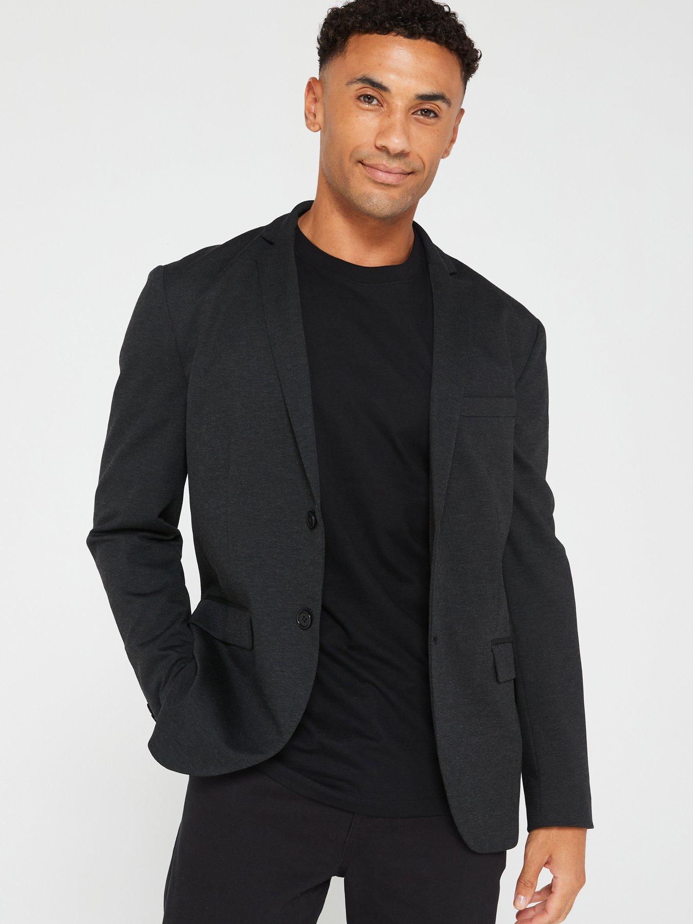 PREMIUM STRETCH DETAILED MEN'S BLACK SHIRT