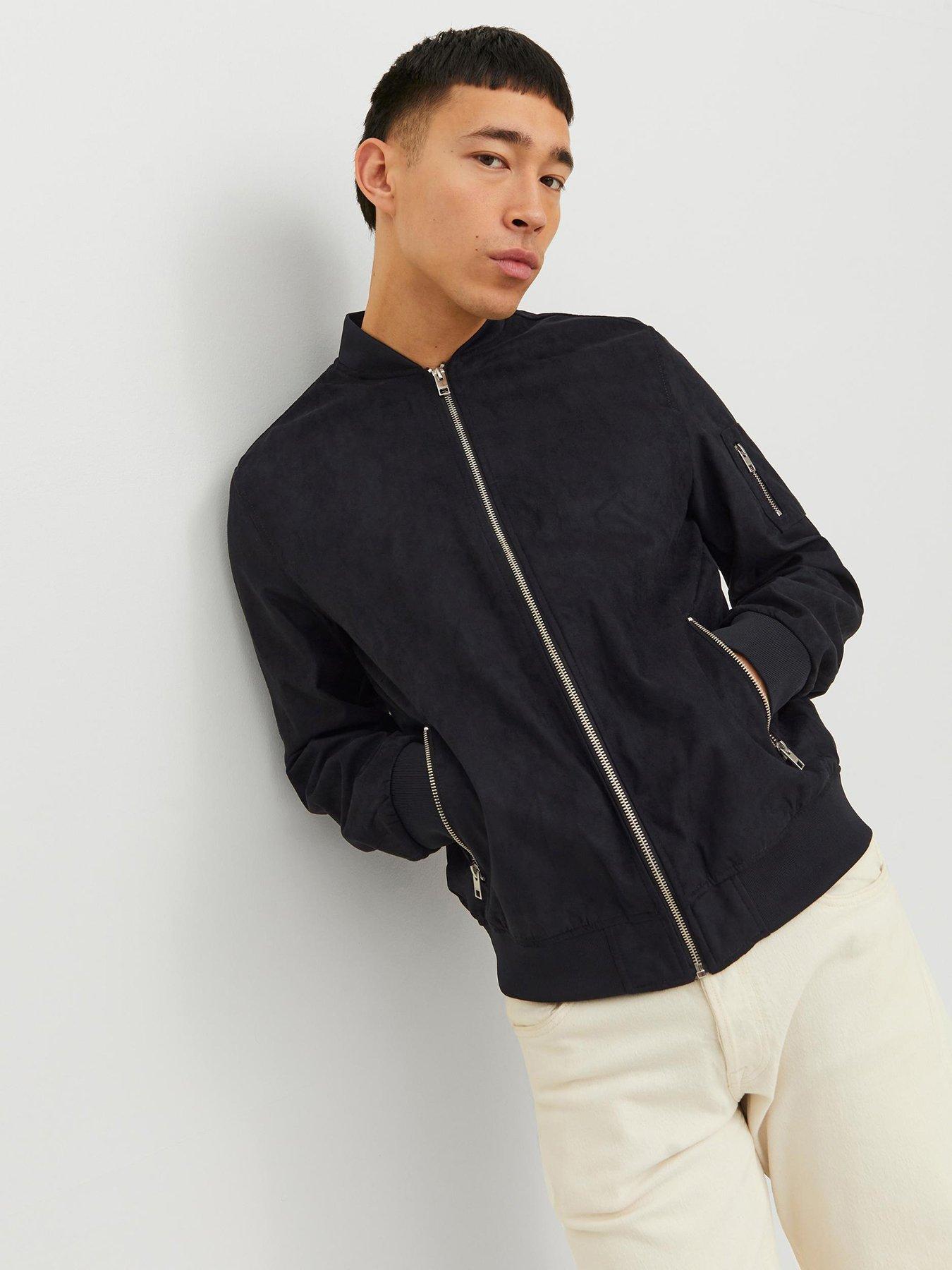 Faux suede bomber jacket clearance mens