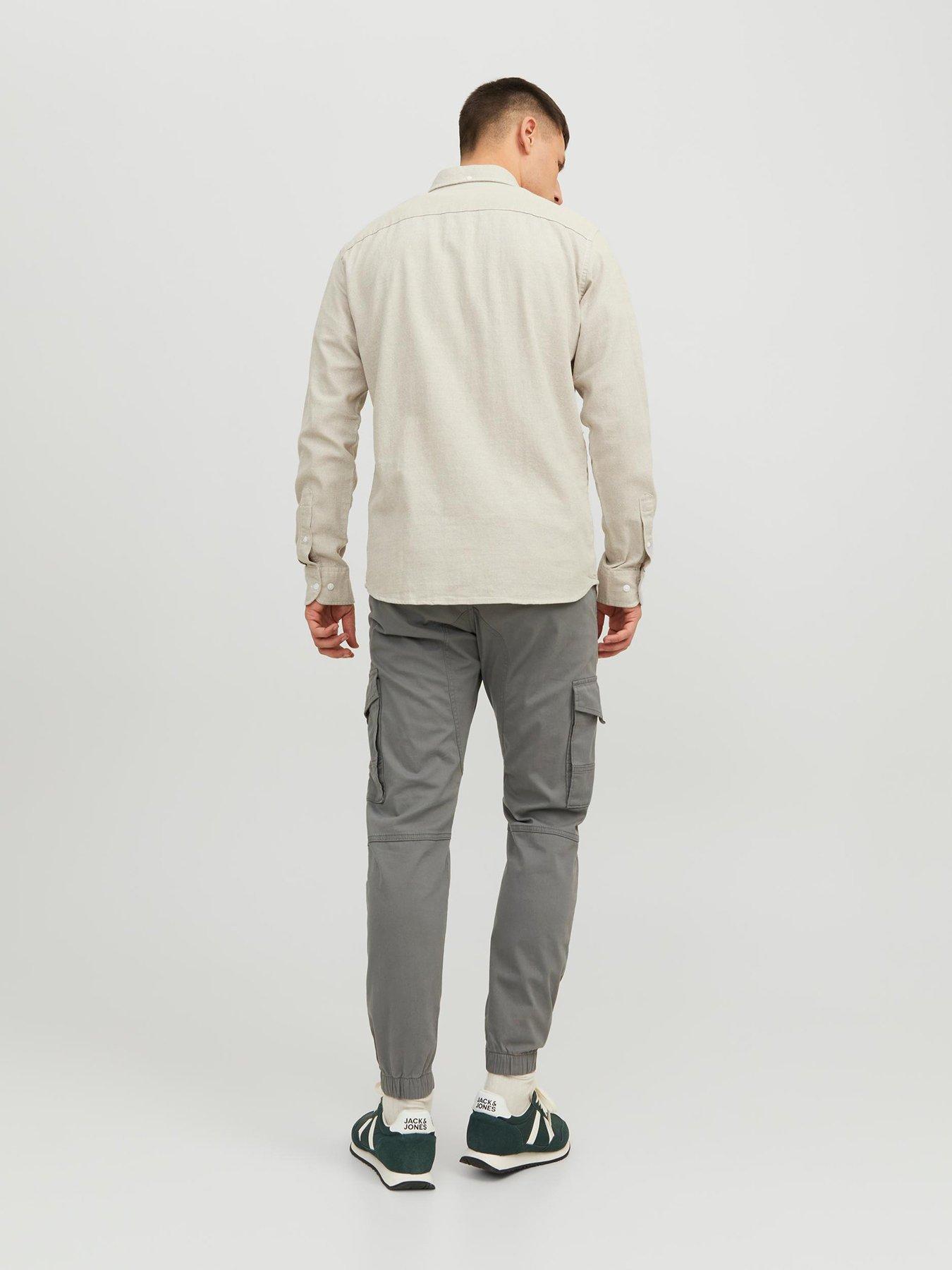 Image 2 of 5 of Jack & Jones Jack &amp; Jones Paul Flake Cuffed Cargo Trousers - Green