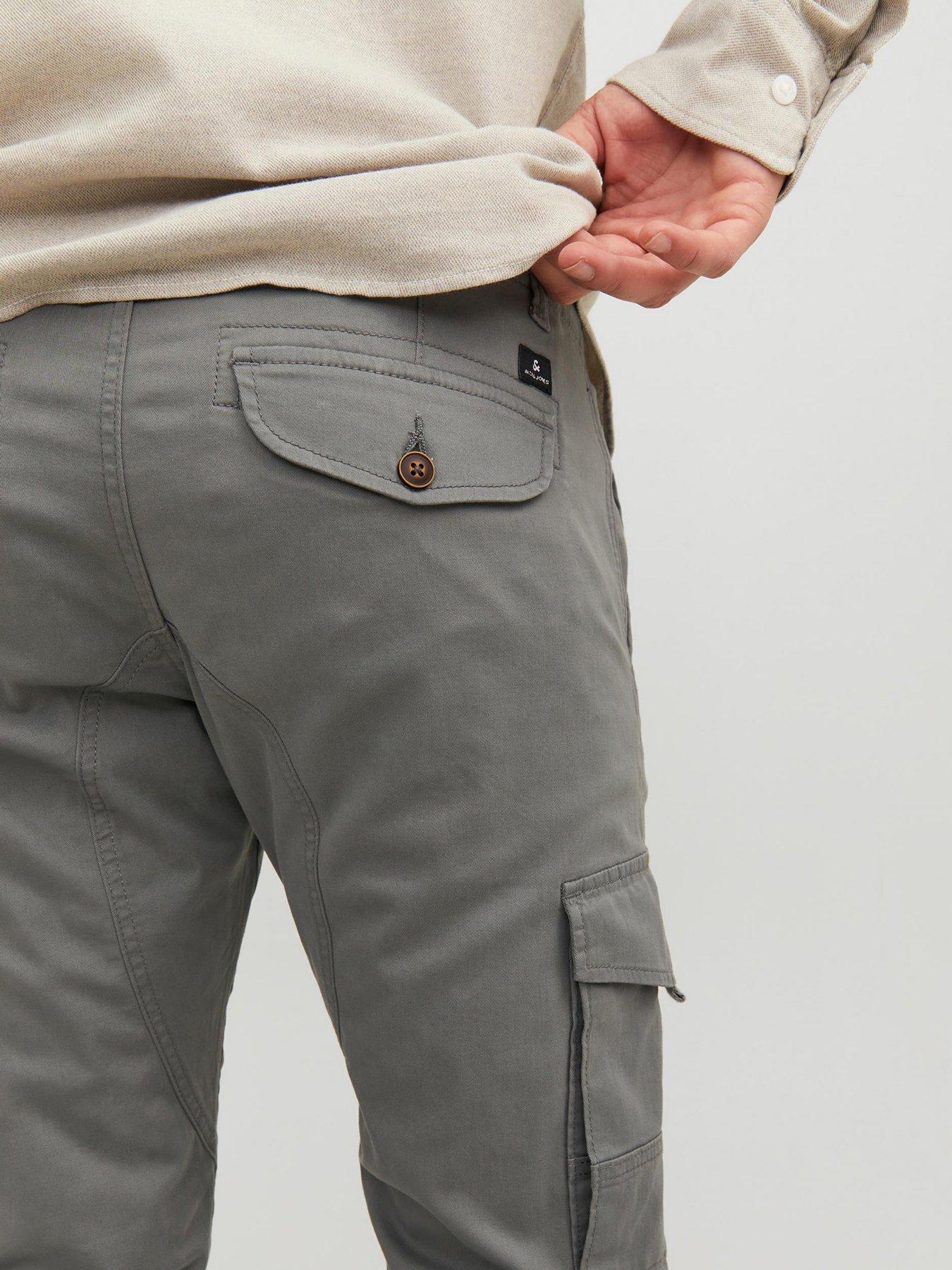 Image 4 of 5 of Jack & Jones Jack &amp; Jones Paul Flake Cuffed Cargo Trousers - Green