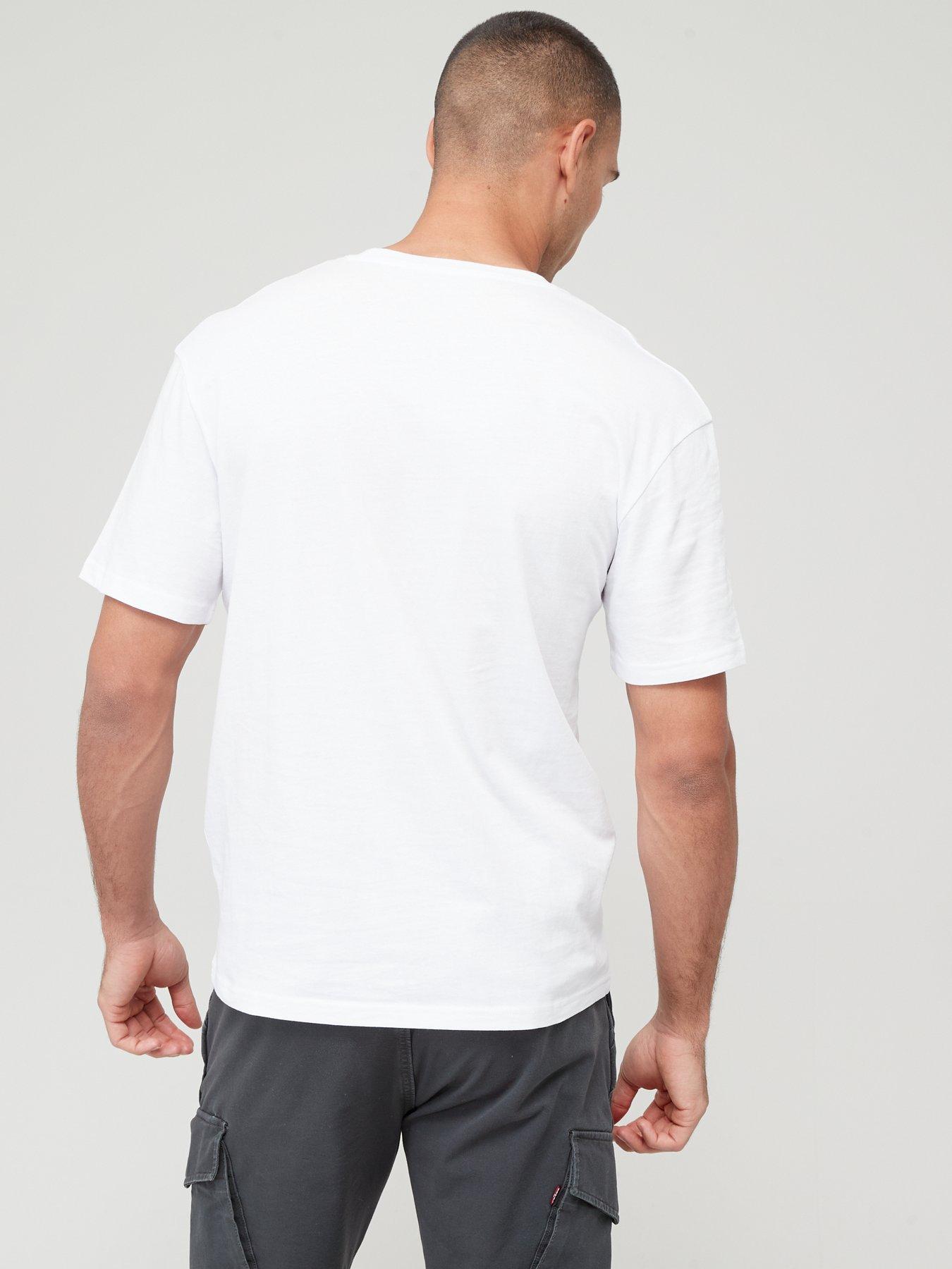 Image 2 of 4 of Jack & Jones Chest Logo T-Shirt - White