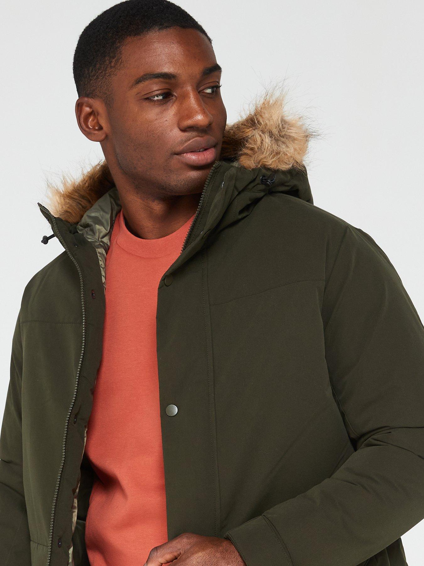 Jack and jones green parka best sale