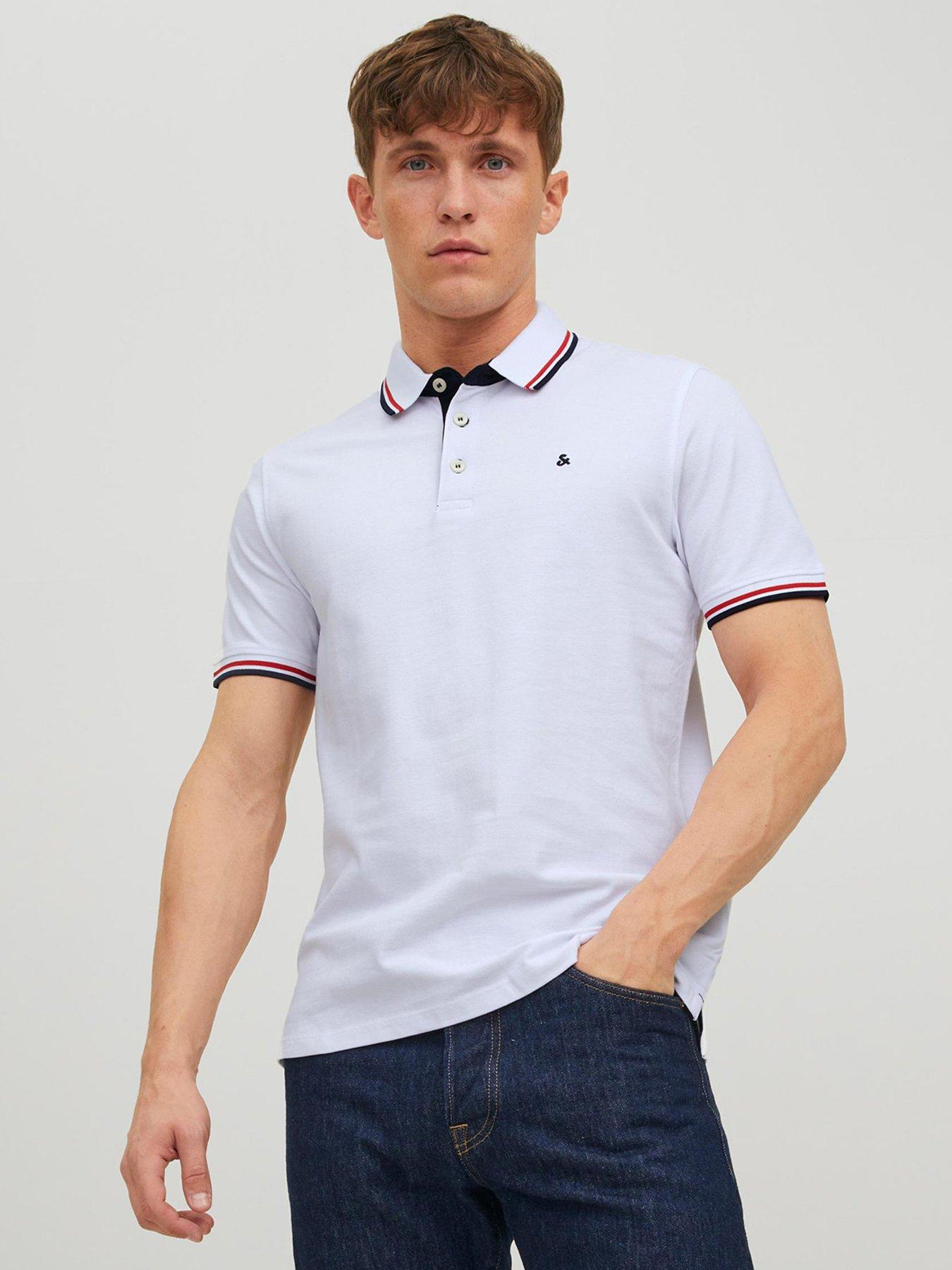Jack & Jones Jack  &  Jones Paulos Tipped Polo Shirt - White