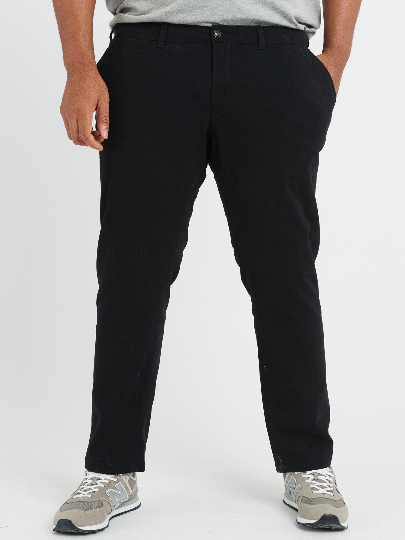Jack & Jones Plus Marco Slim Fit Chino Trousers - Black