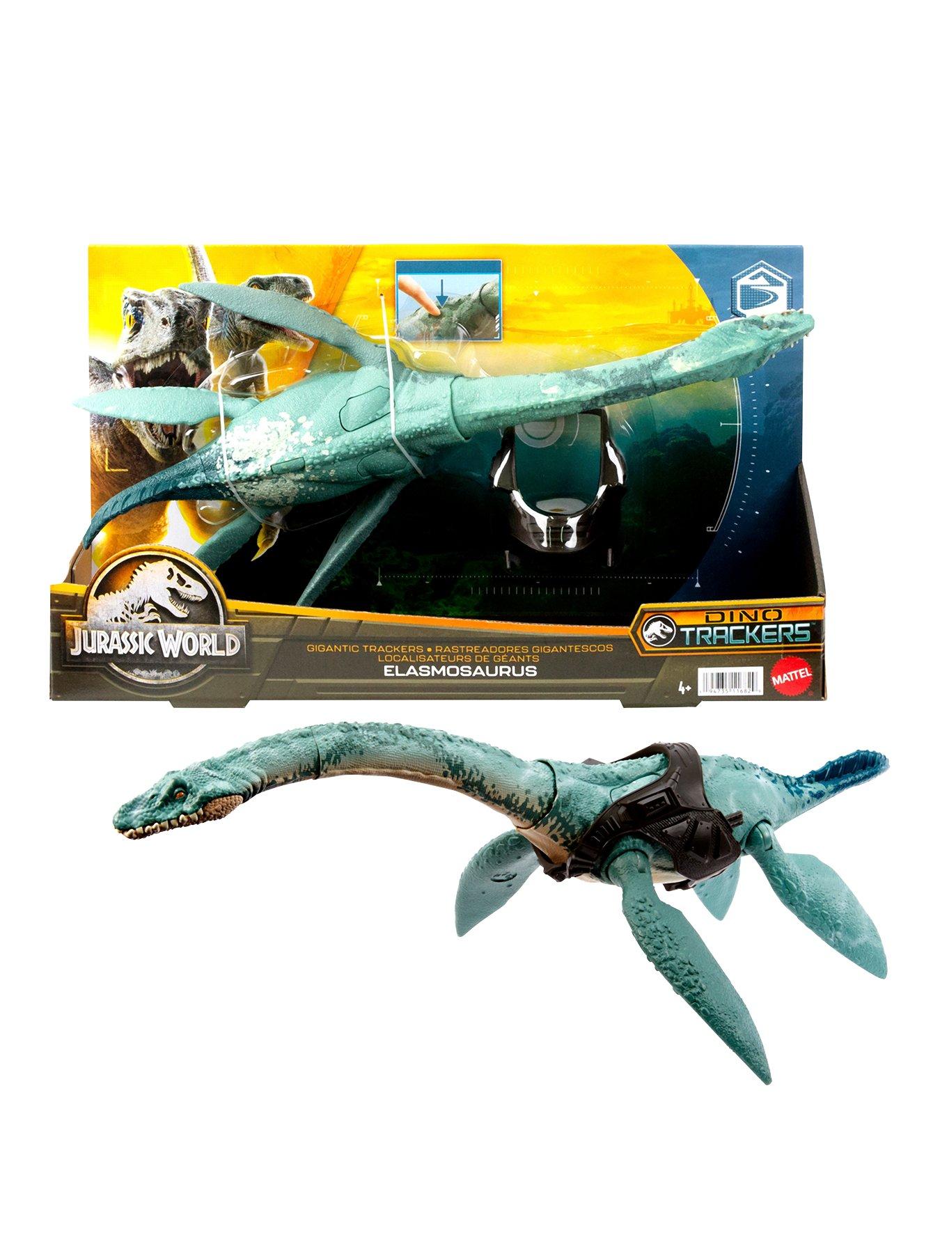 JURASSIC WORLD Gigantic Trackers Elasmosaurus Dinosaur Figure | Very.co.uk