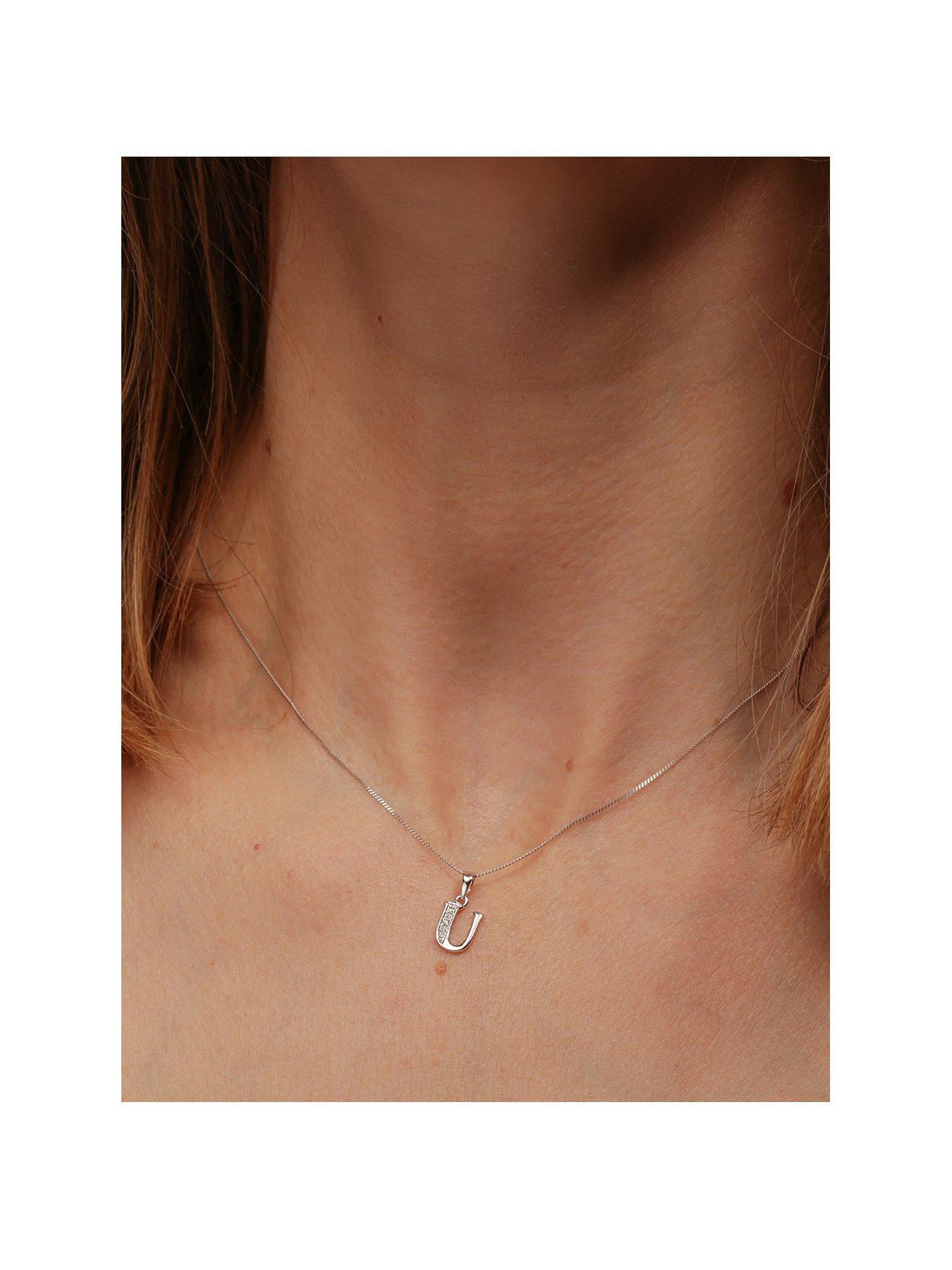 Ernest jones initial necklace deals