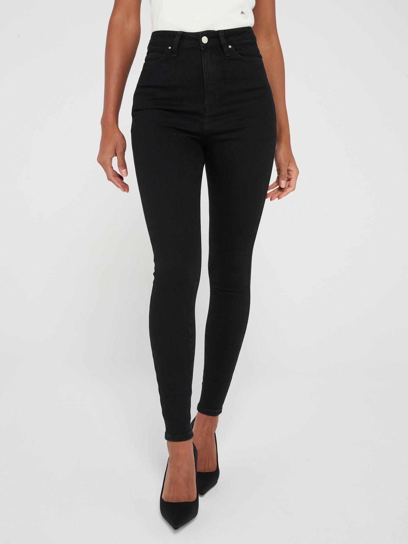 High waisted sale dark skinny jeans