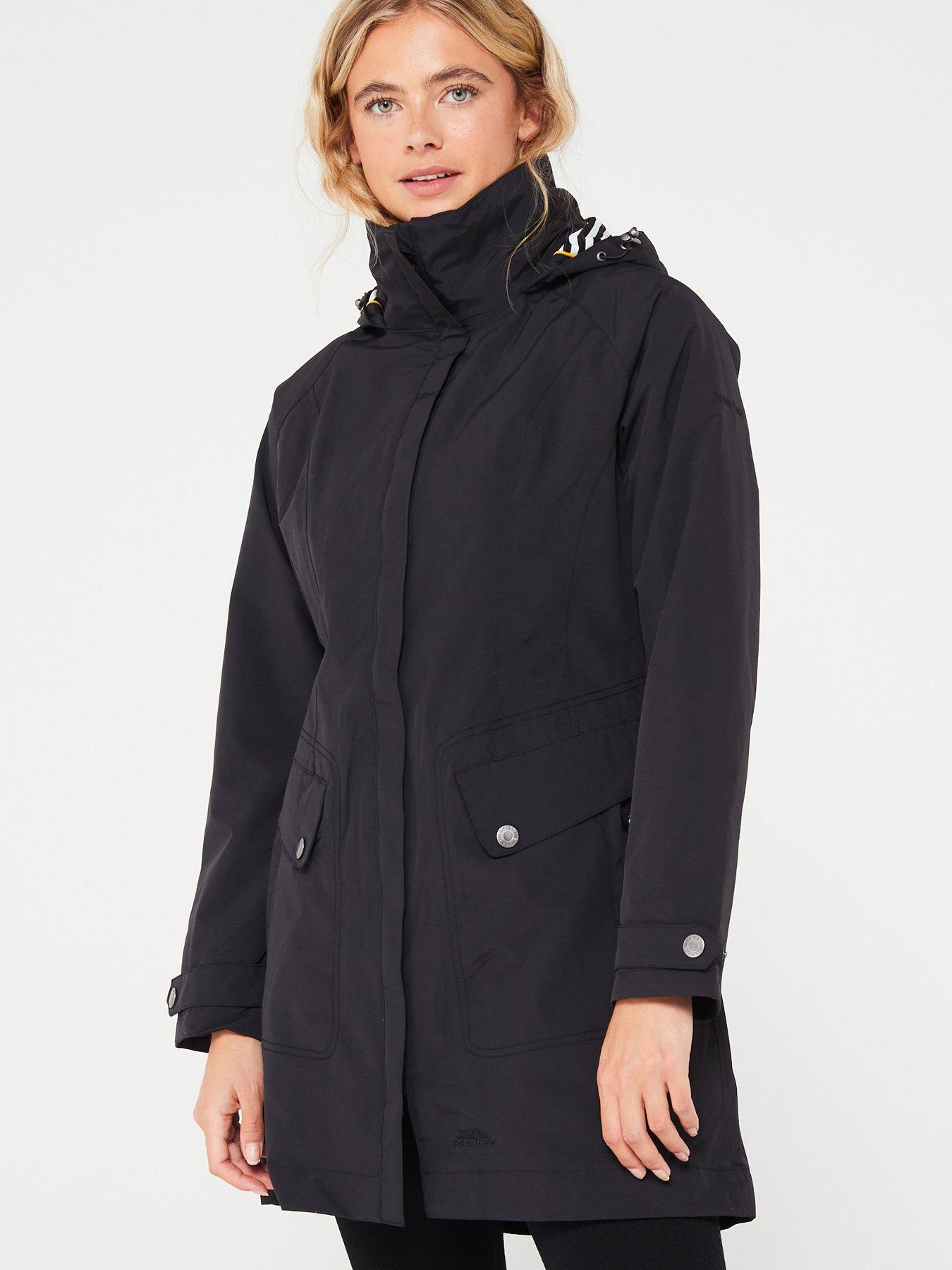 Trespass Rainy Day Waterproof Jacket - Black | very.co.uk