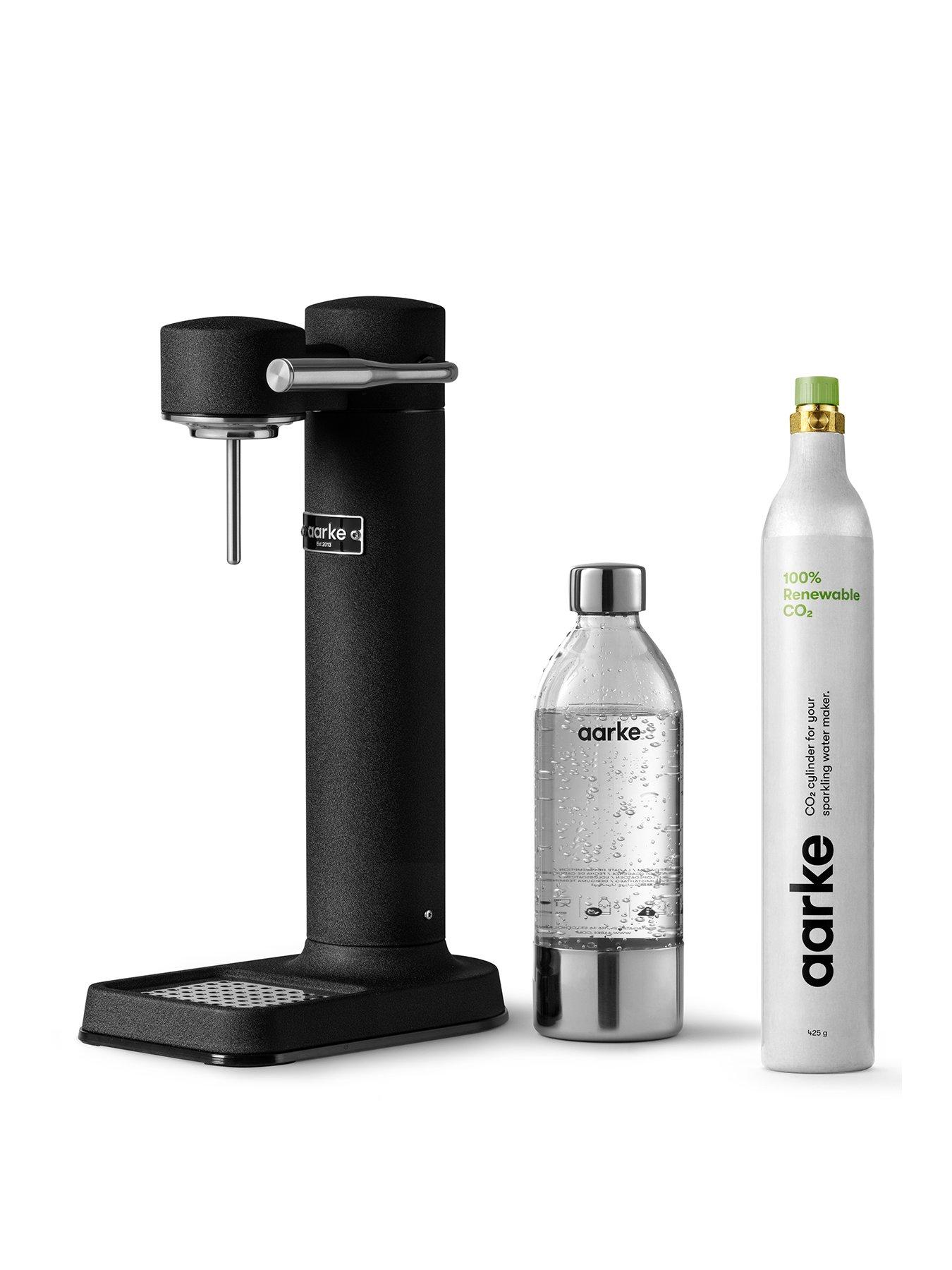 Aarke Carbonator 3 Matte Black - Sparkling Water Maker  &  Co2 Gas Cylinder