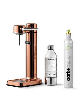 Product photograph of Aarke Carbonator 3 Copper - Sparkling Water Maker Amp Co2 Gas Cylinder from very.co.uk