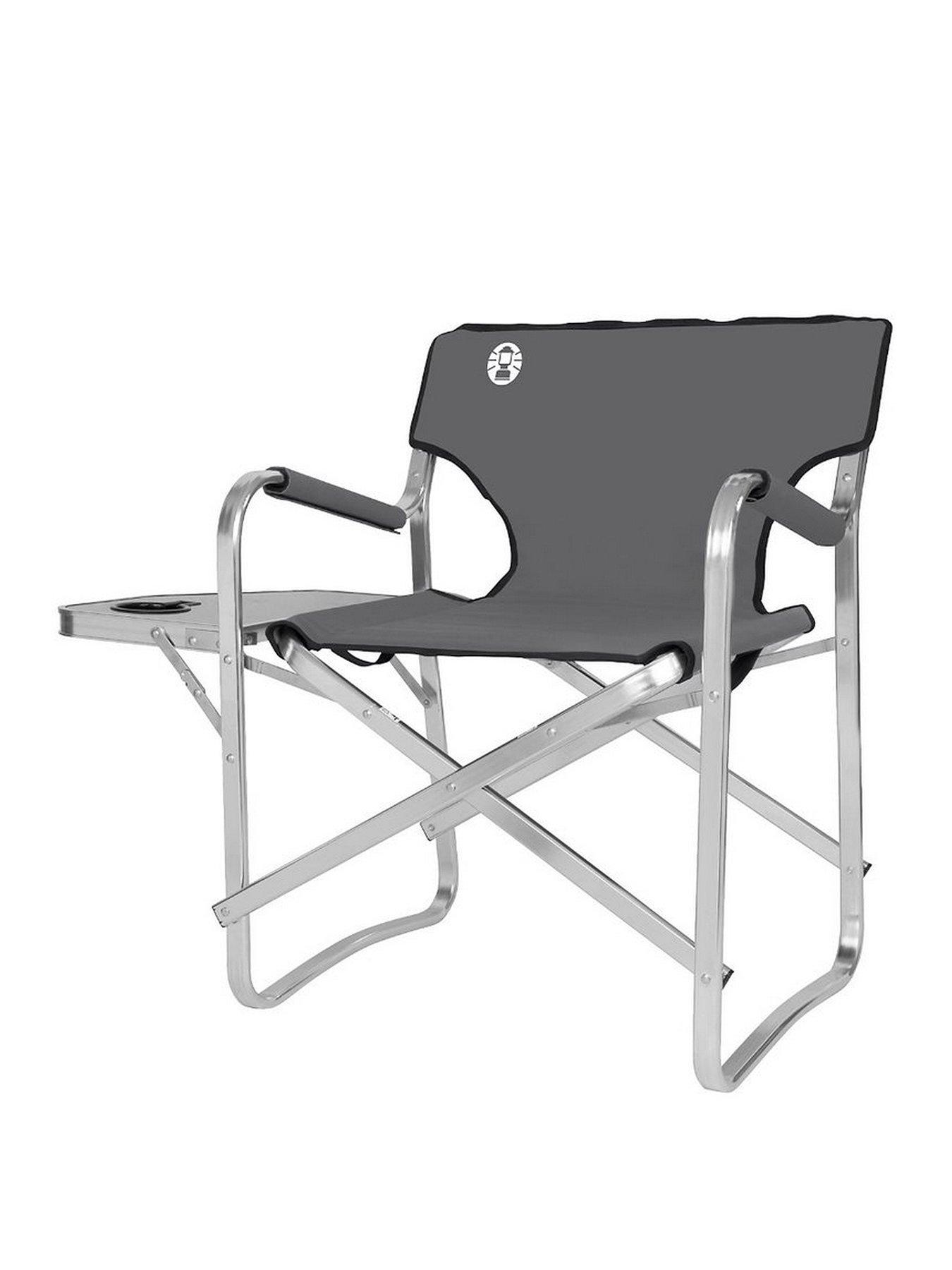 Product photograph of Coleman Deck Chair Aluminium With Table from very.co.uk