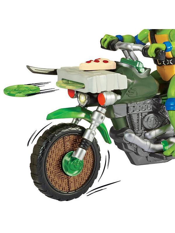 Image 5 of 6 of Teenage Mutant Ninja Turtles Movie Drive N Kick Cycle W/Figure