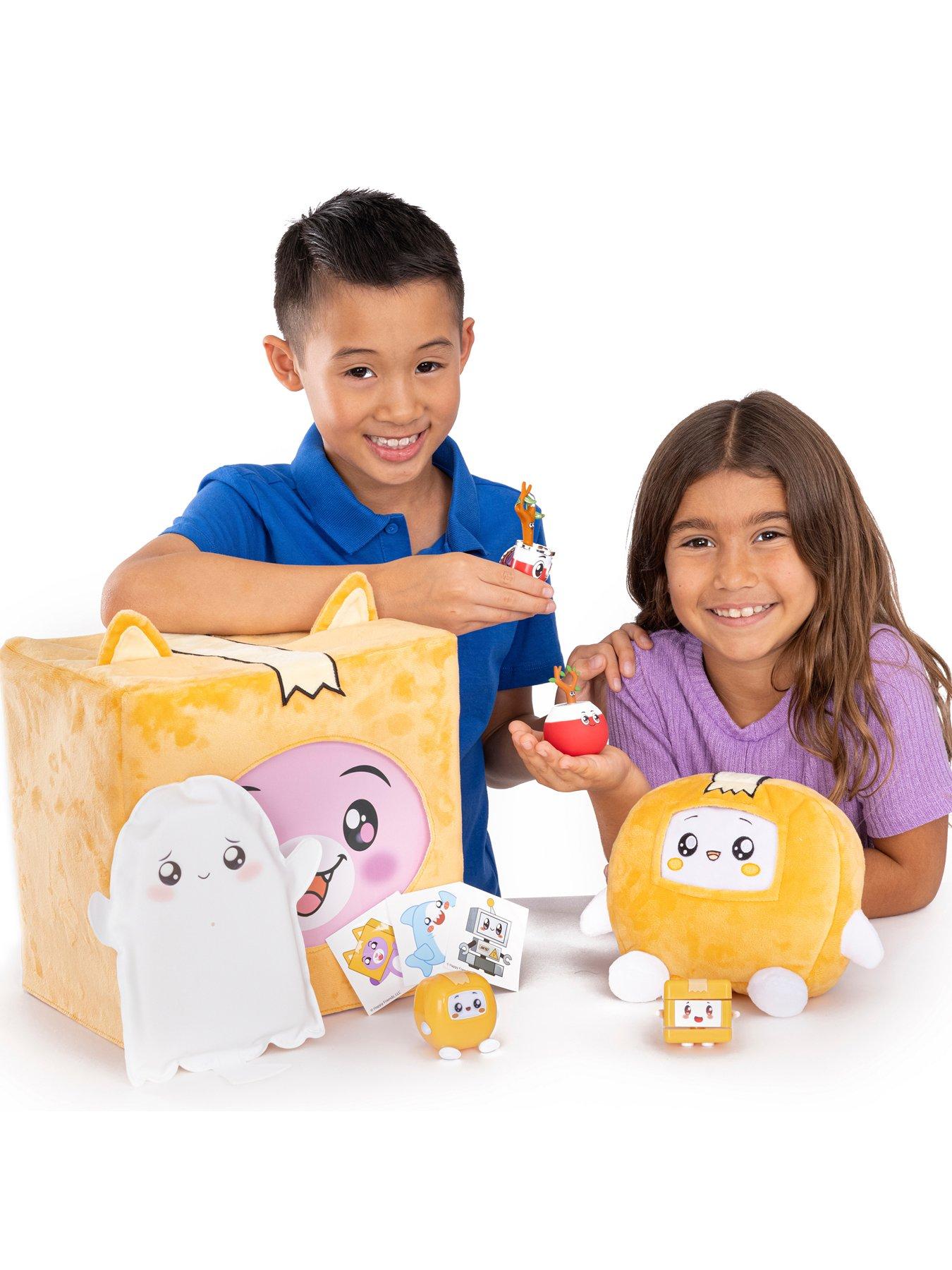 Lankybox – Peluche Gigante Foxy Mystery Box, Serie 3, Con Adesivi, Piccolo (6-14 Pollici) - Foto 2